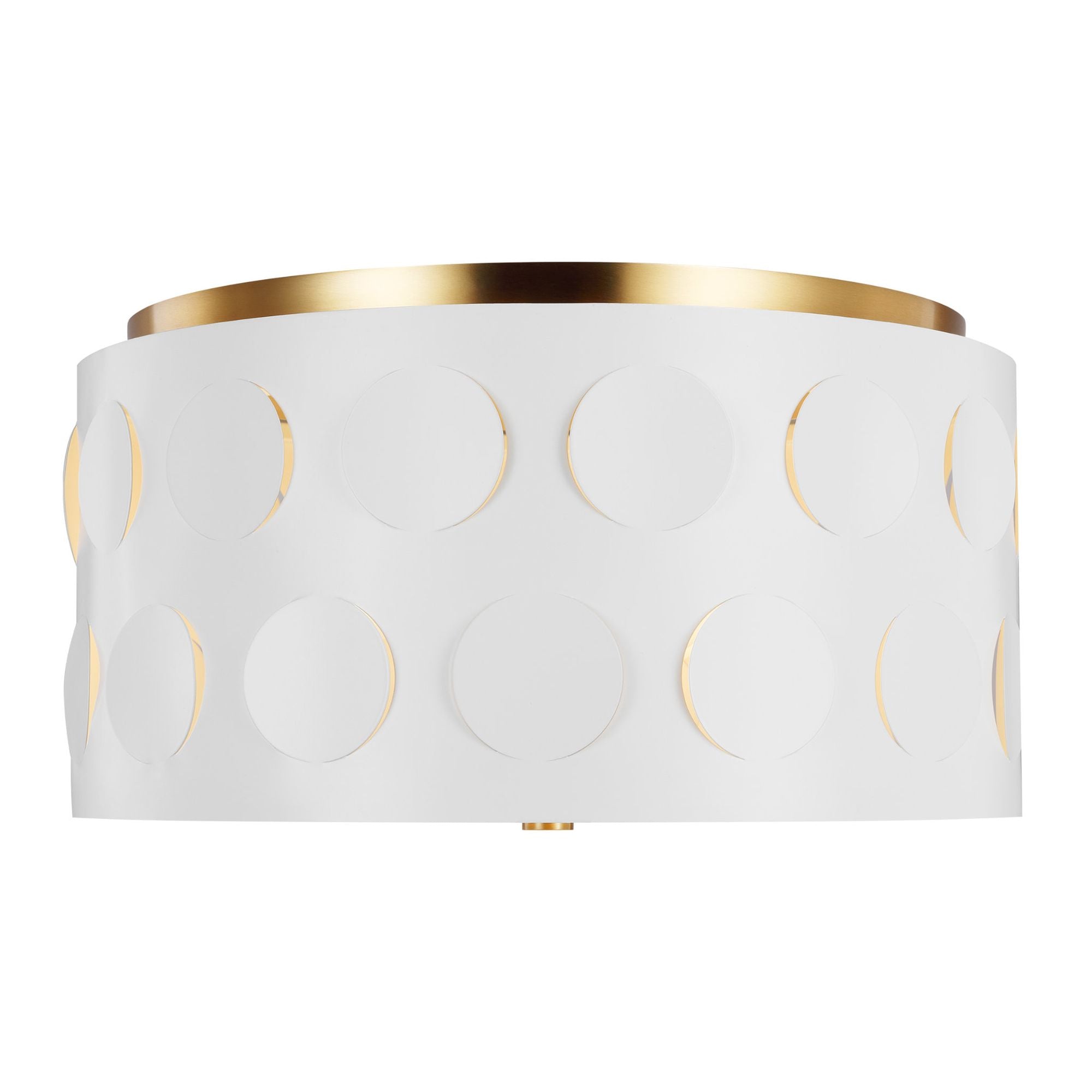 kate spade new york Dottie Medium Flush Mount in Burnished Brass