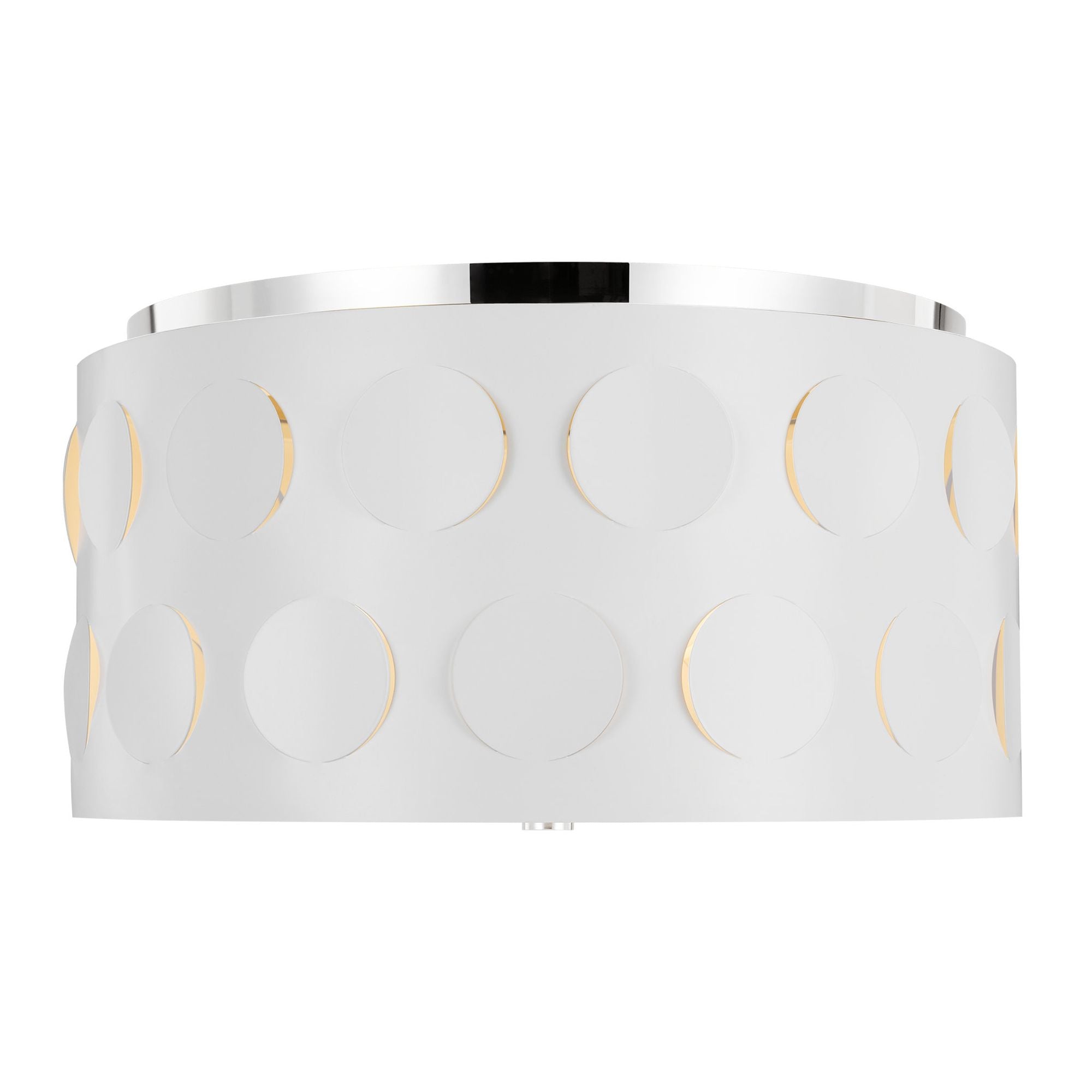 kate spade new york Dottie Medium Flush Mount in Polished Nickel
