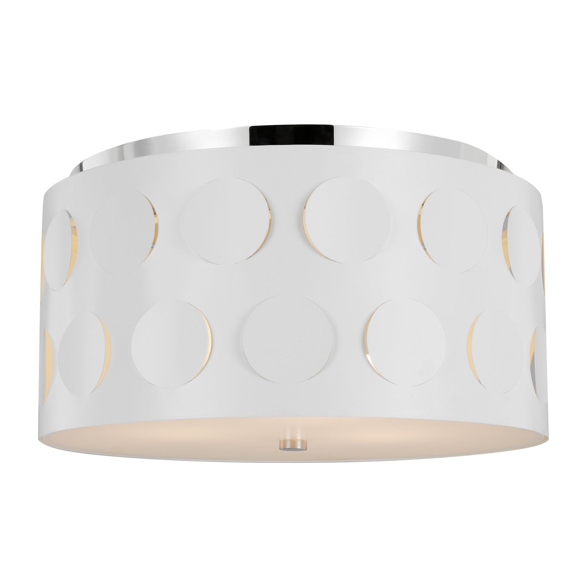kate spade new york Dottie Medium Flush Mount in Polished Nickel