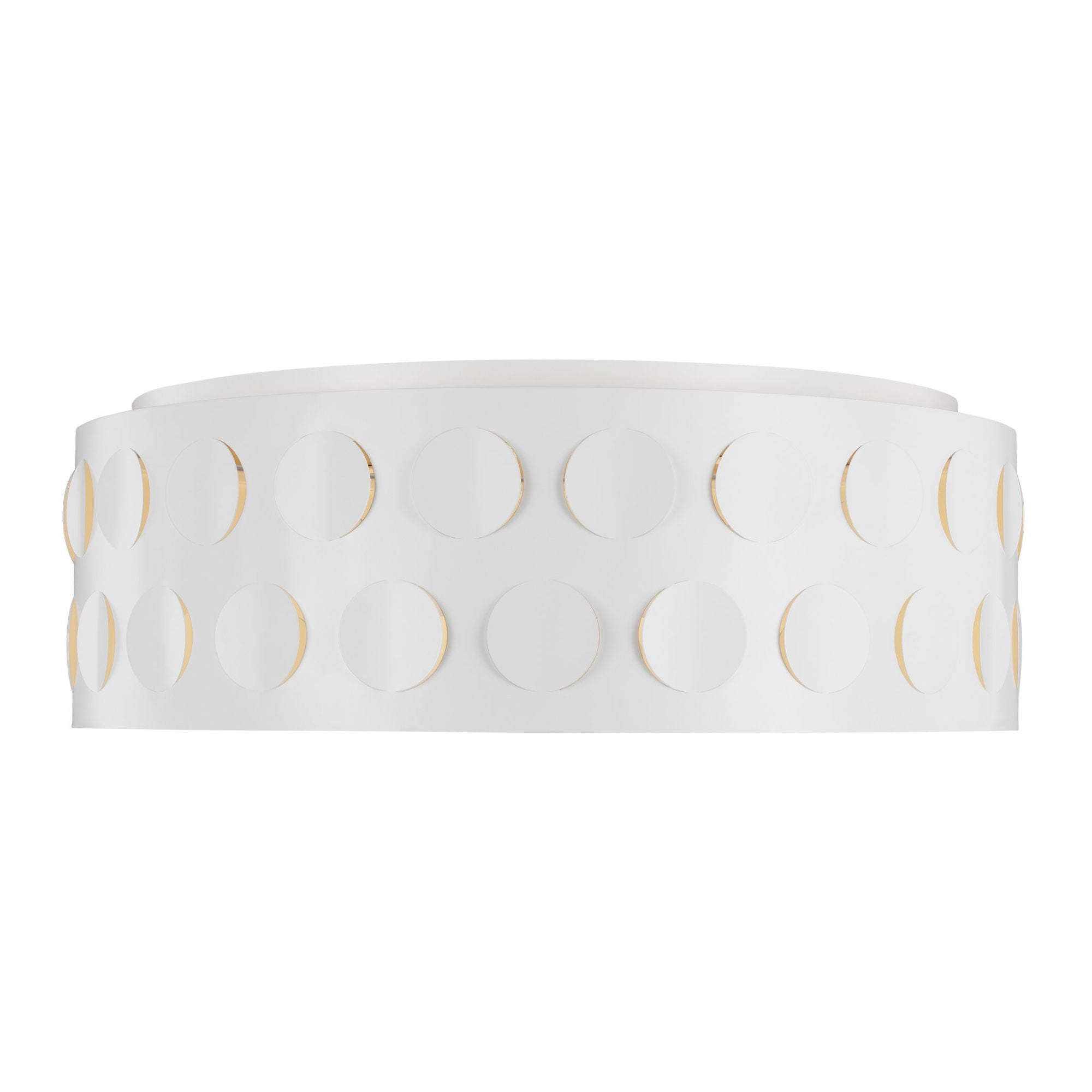 kate spade new york Dottie Large Flush Mount in Matte White