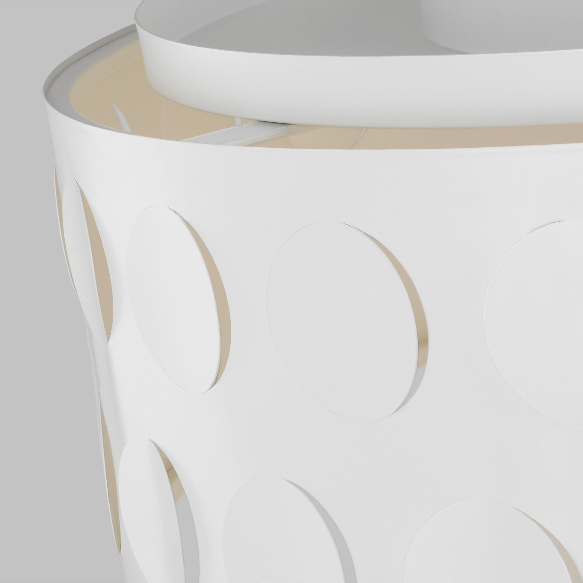 kate spade new york Dottie Large Flush Mount in Matte White