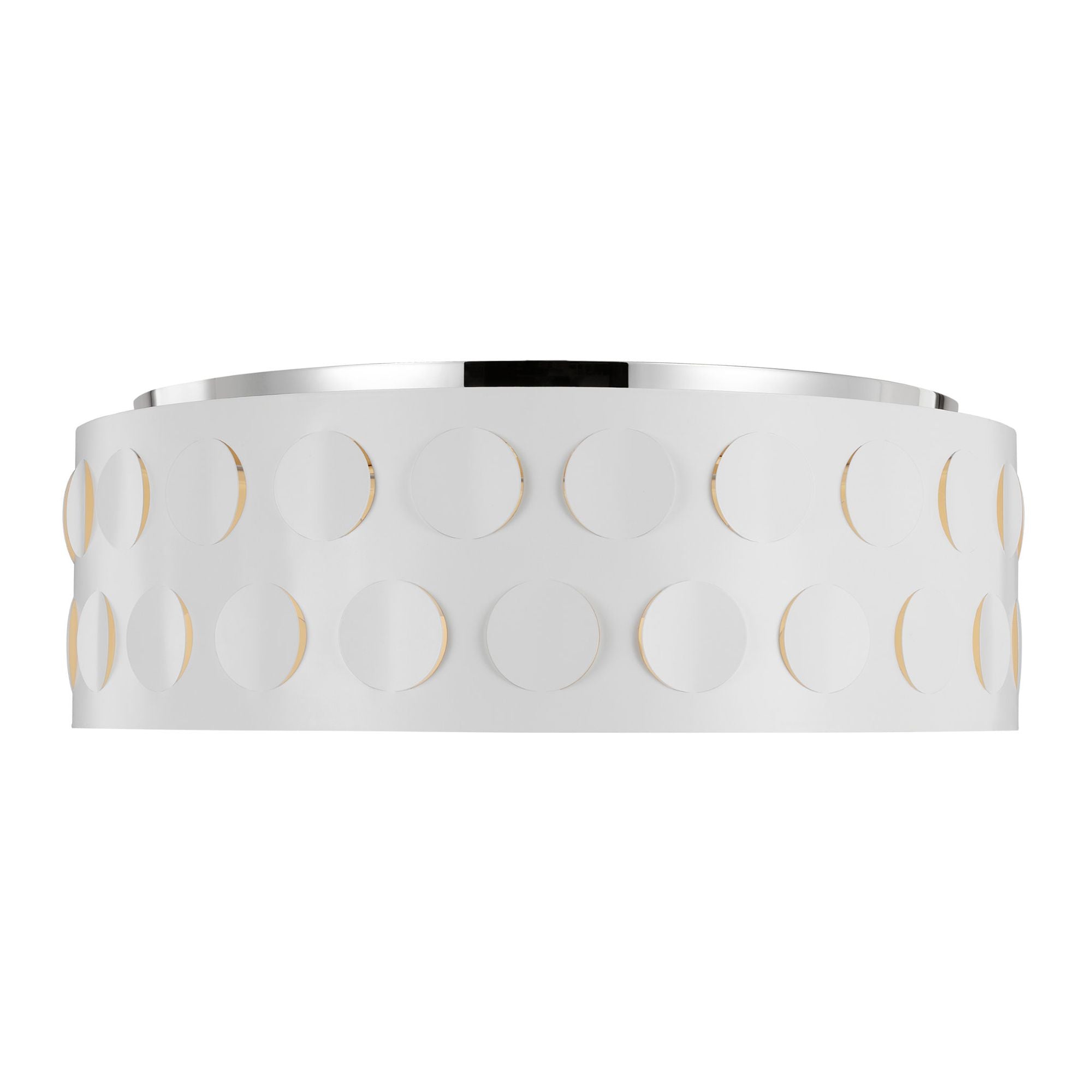 kate spade new york Dottie Large Flush Mount in Polished Nickel