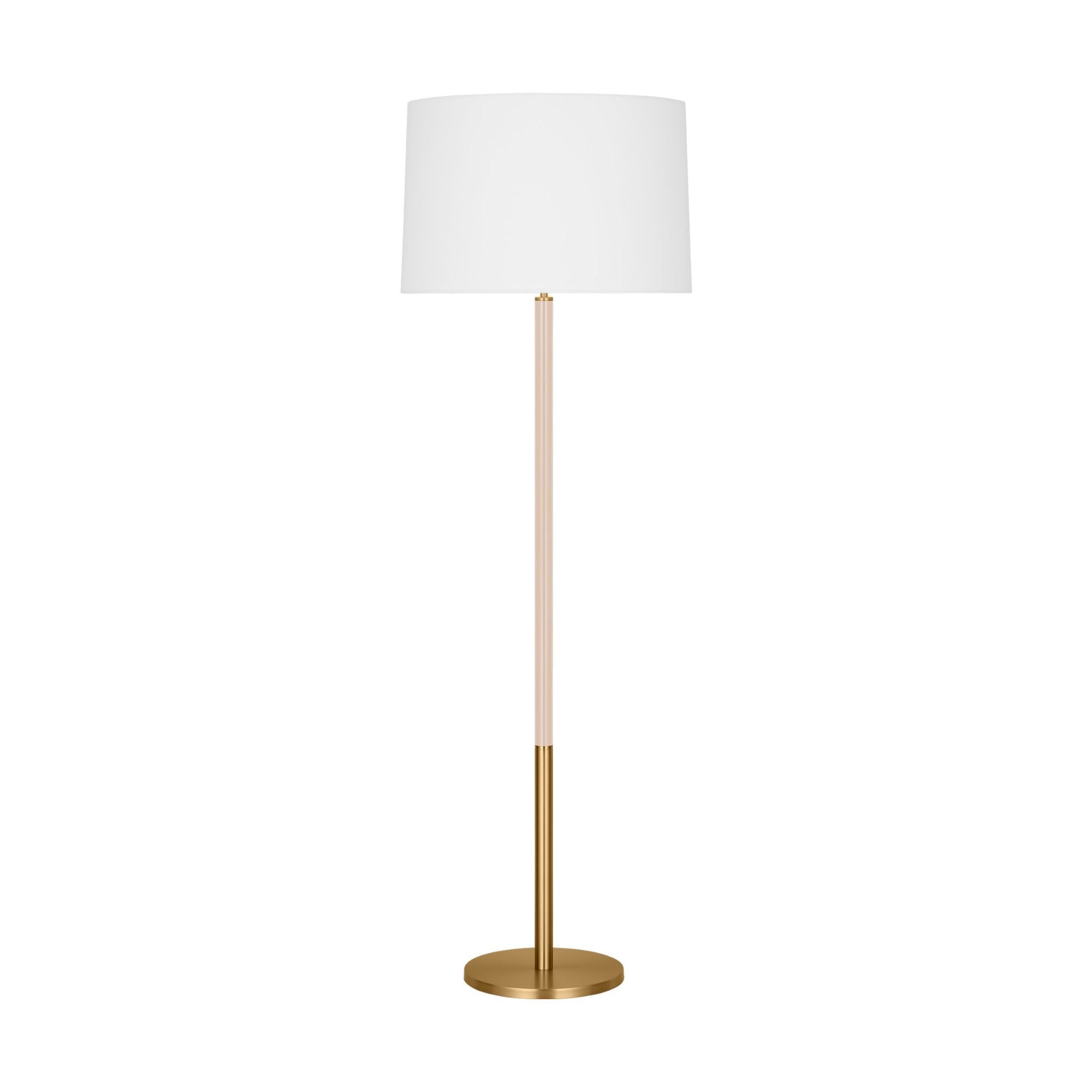 kate spade new york Monroe Large Floor Lamp in Burnished Brass