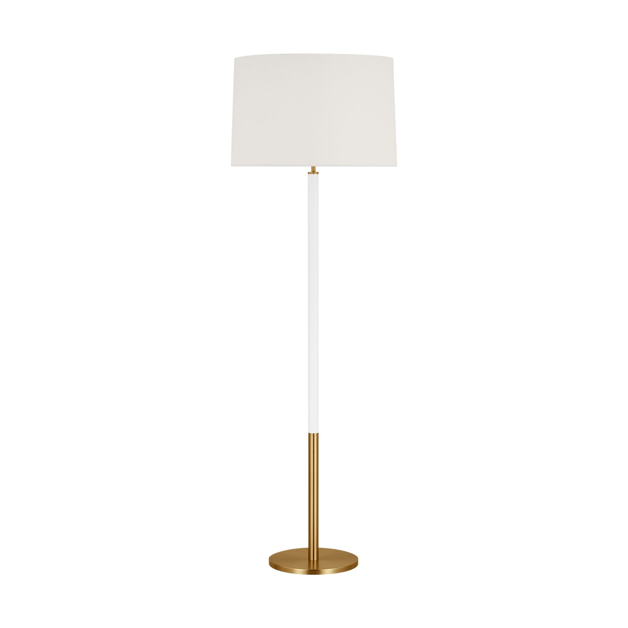kate spade new york Monroe Large Floor Lamp in Burnished Brass