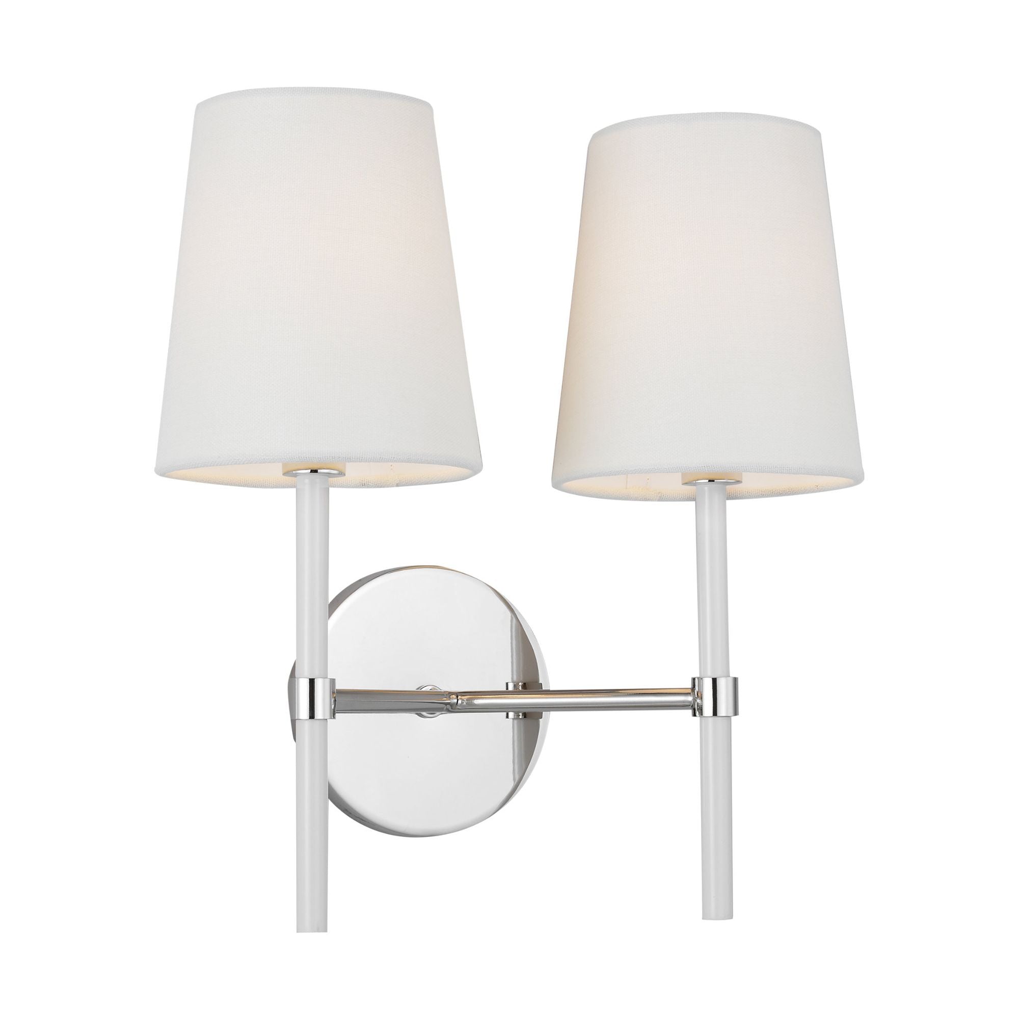 kate spade new york Monroe Double Sconce in Polished Nickel