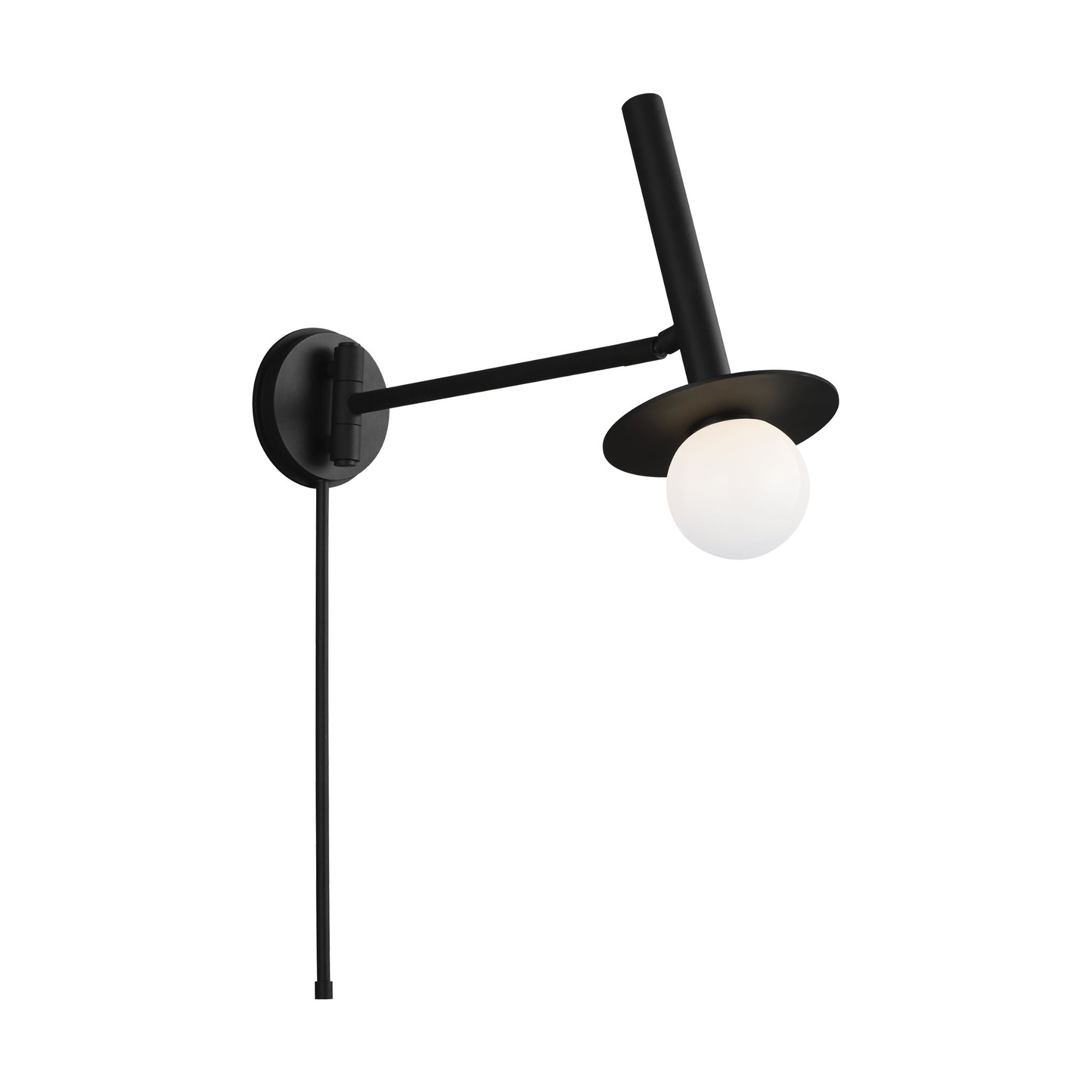 Kelly Wearstler Nodes Pivot Sconce in Midnight Black