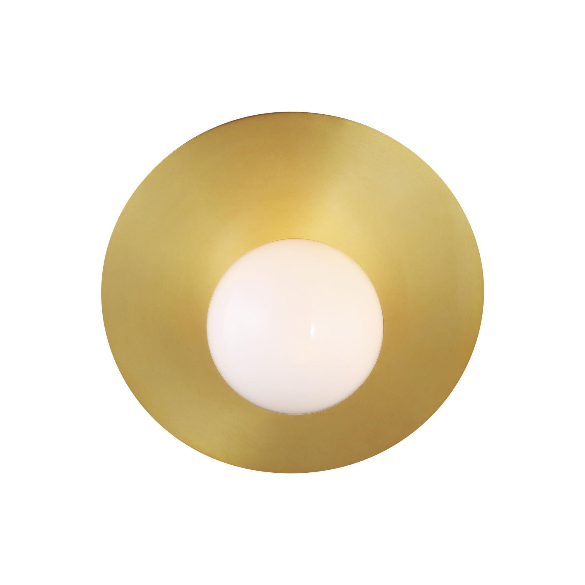 Kelly Wearstler Nodes Large Angled Sconce in Burnished Brass