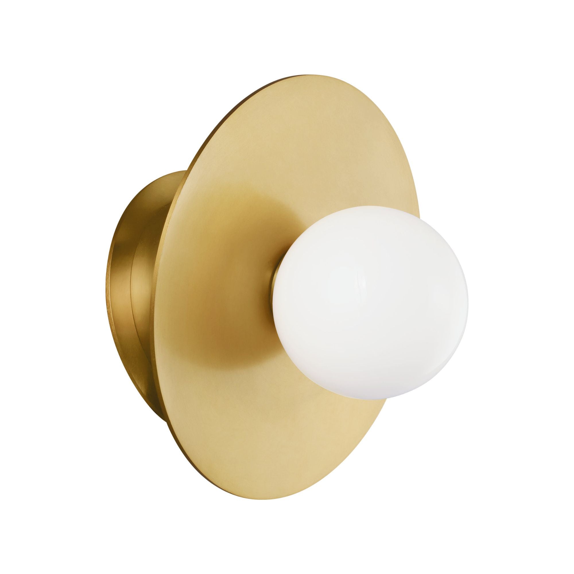 Kelly Wearstler Nodes Large Angled Sconce in Burnished Brass