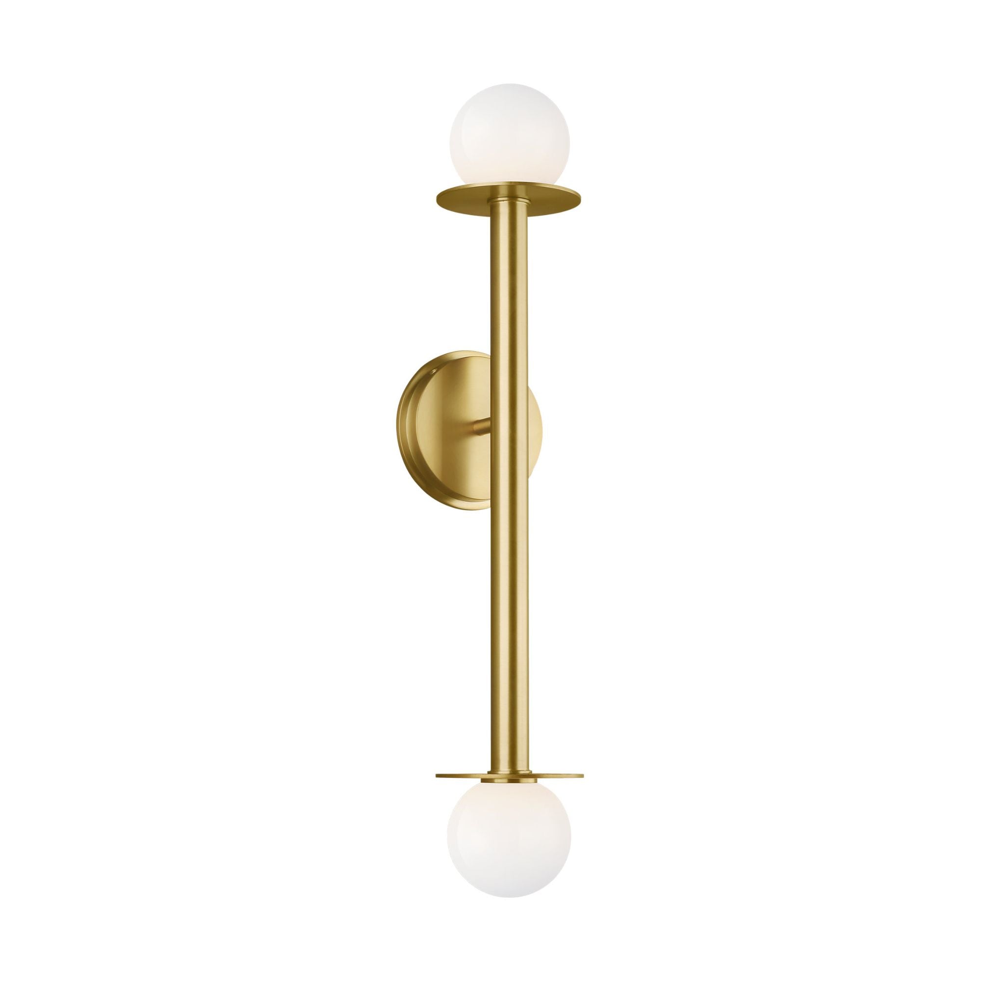 Kelly Wearstler Nodes Double Sconce in Burnished Brass