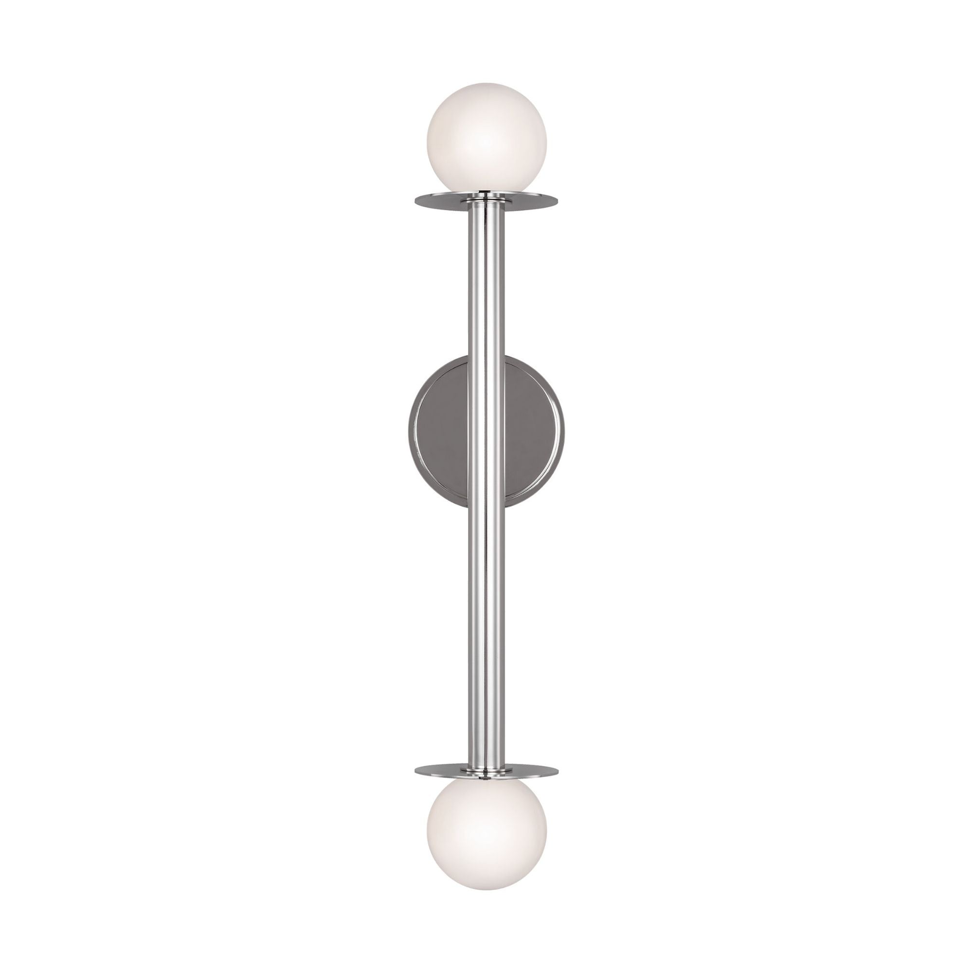 Kelly Wearstler Nodes Double Sconce in Polished Nickel