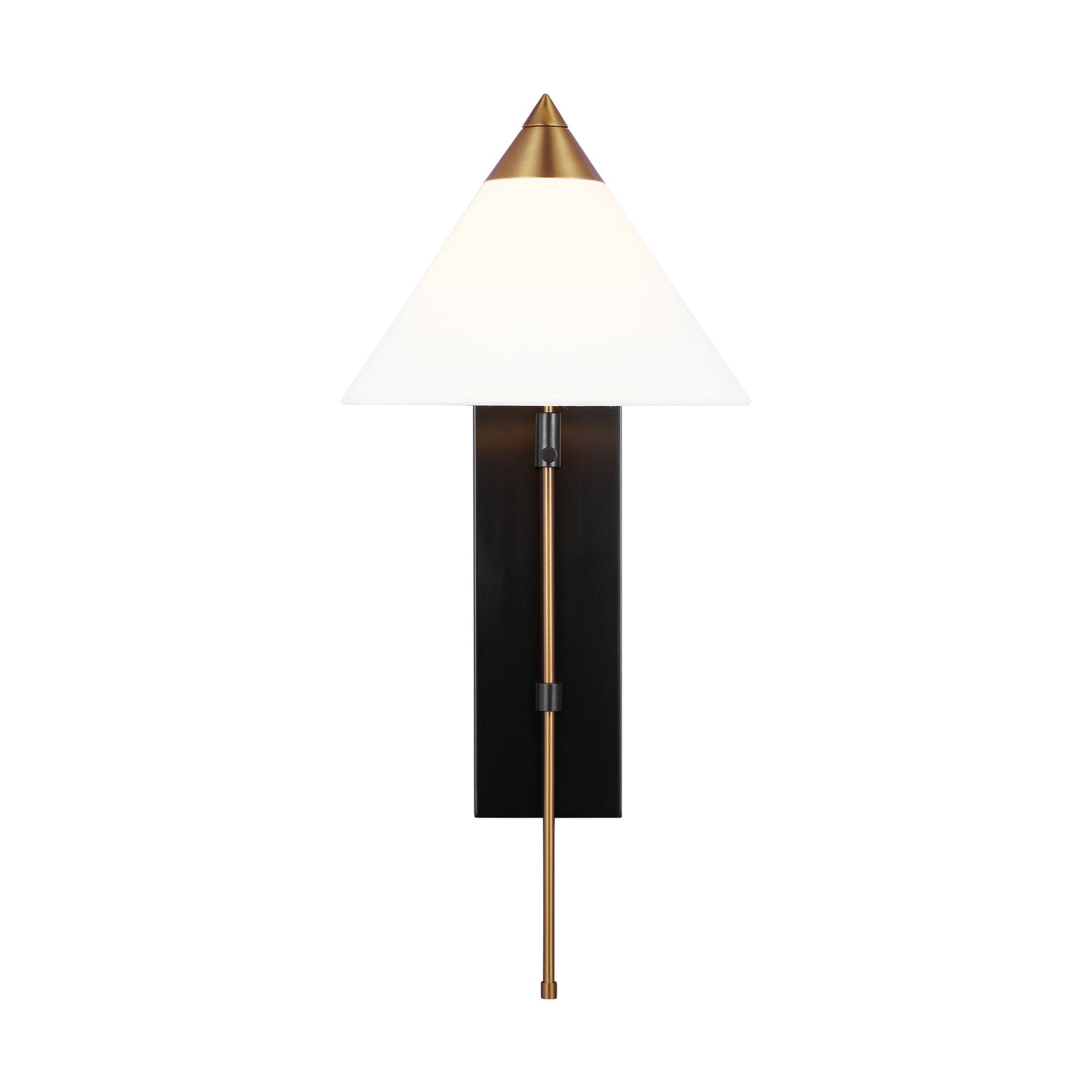 Kelly Wearstler Franklin Wall Sconce in Burnished Brass and Deep Bronze