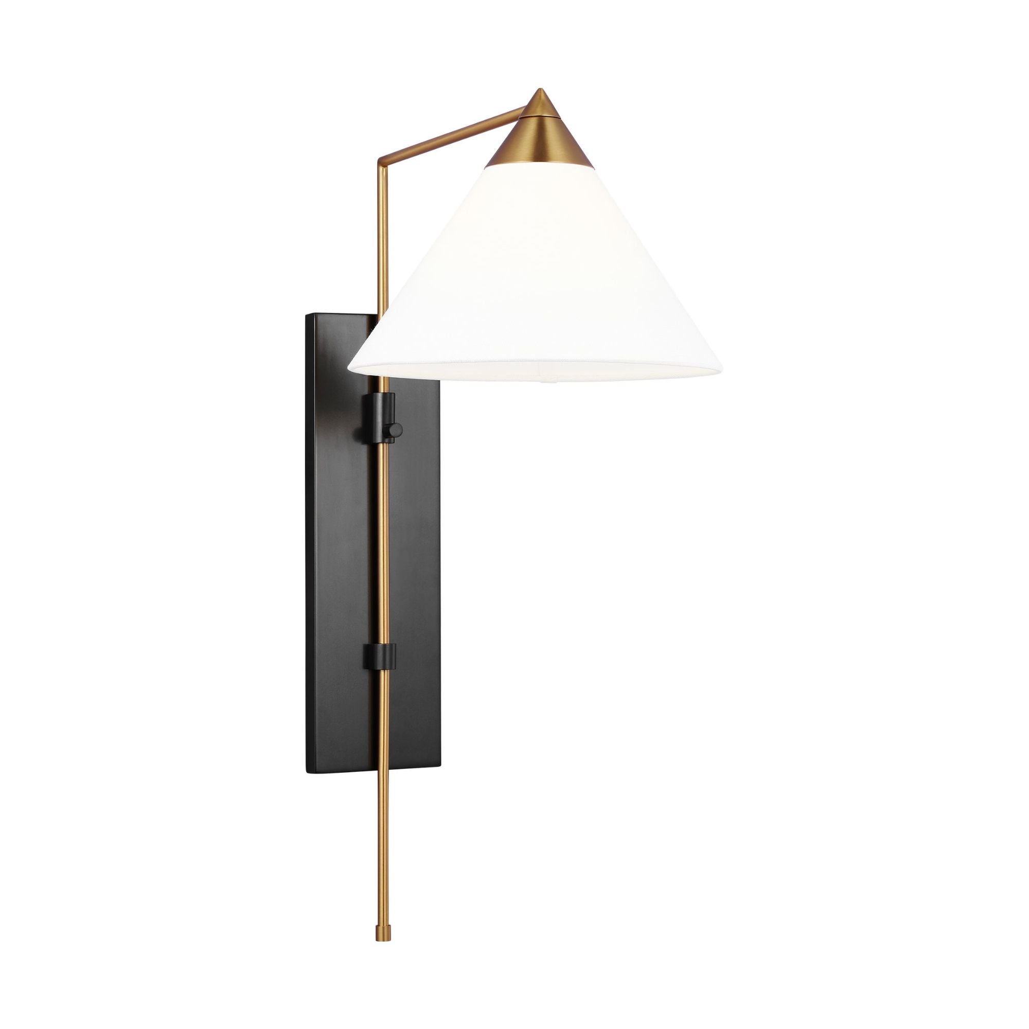 Kelly Wearstler Franklin Wall Sconce in Burnished Brass and Deep Bronze