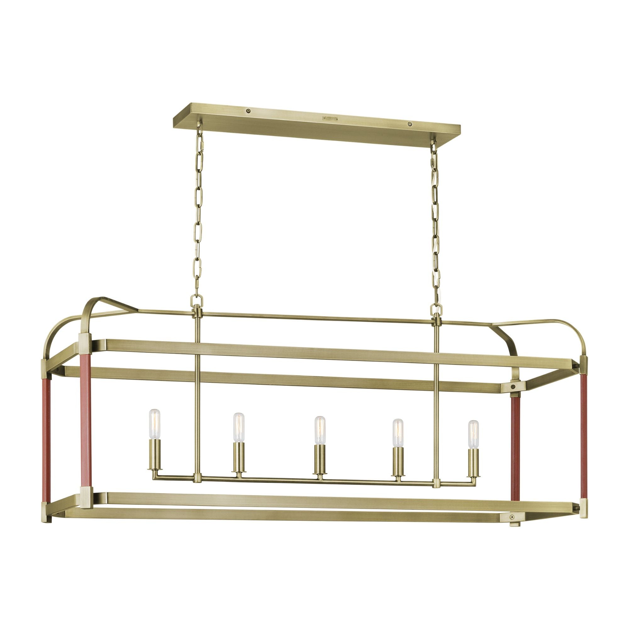 Lauren Ralph Lauren Hadley Linear Chandelier in Time Worn Brass
