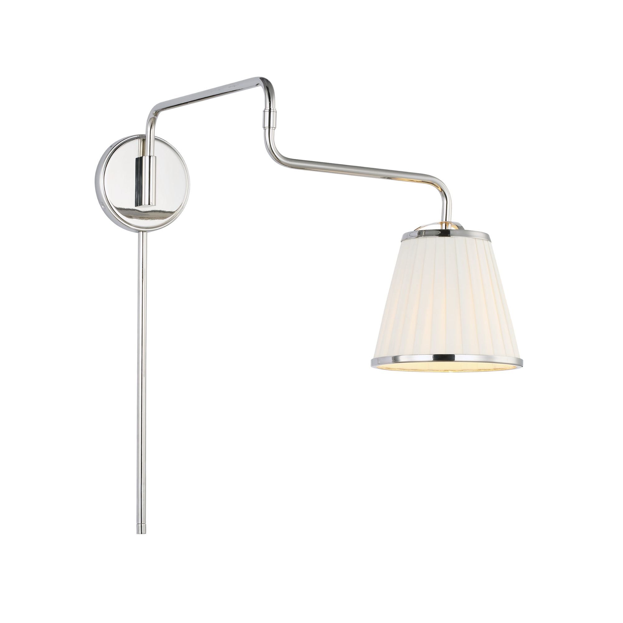 Lauren Ralph Lauren Esther Swing Arm Sconce in Polished Nickel