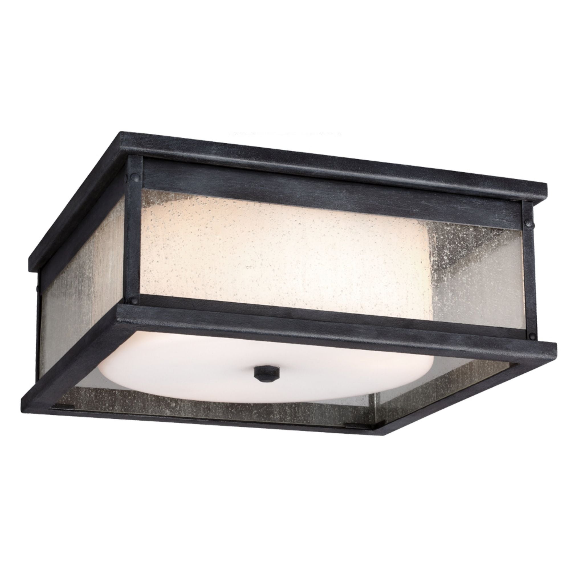 Sean Lavin Pediment Flush Mount in Dark Weathered Zinc