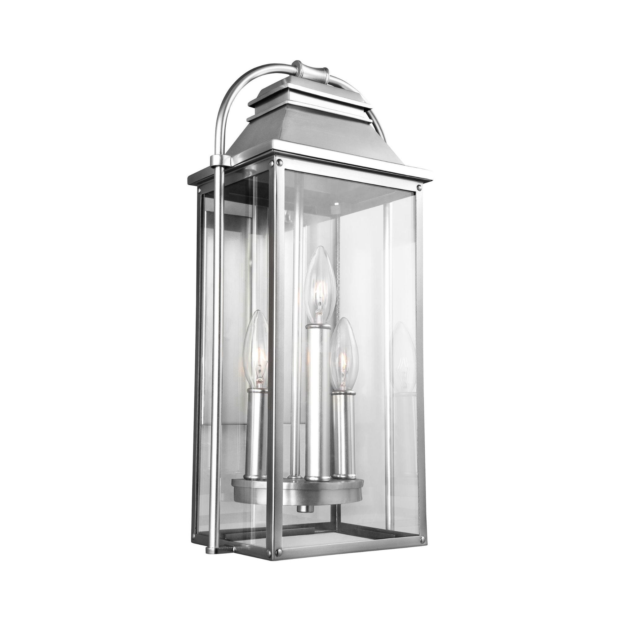 Sean Lavin Wellsworth Small Lantern in Painted Brushed Steel