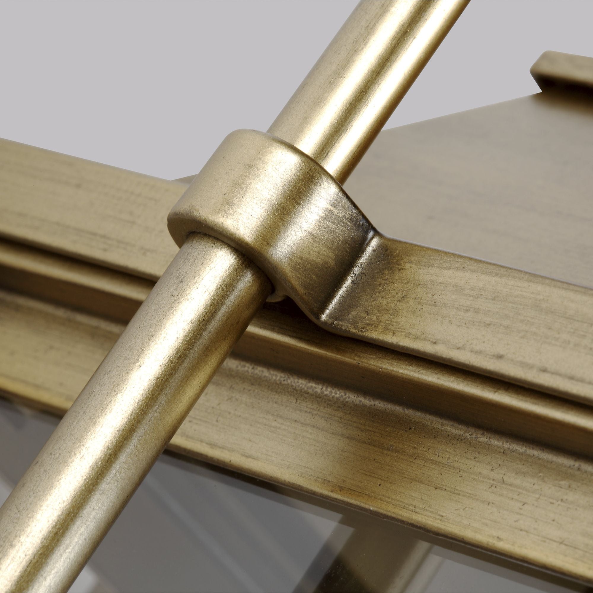 Sean Lavin Wellsworth Small Lantern in Painted Distressed Brass