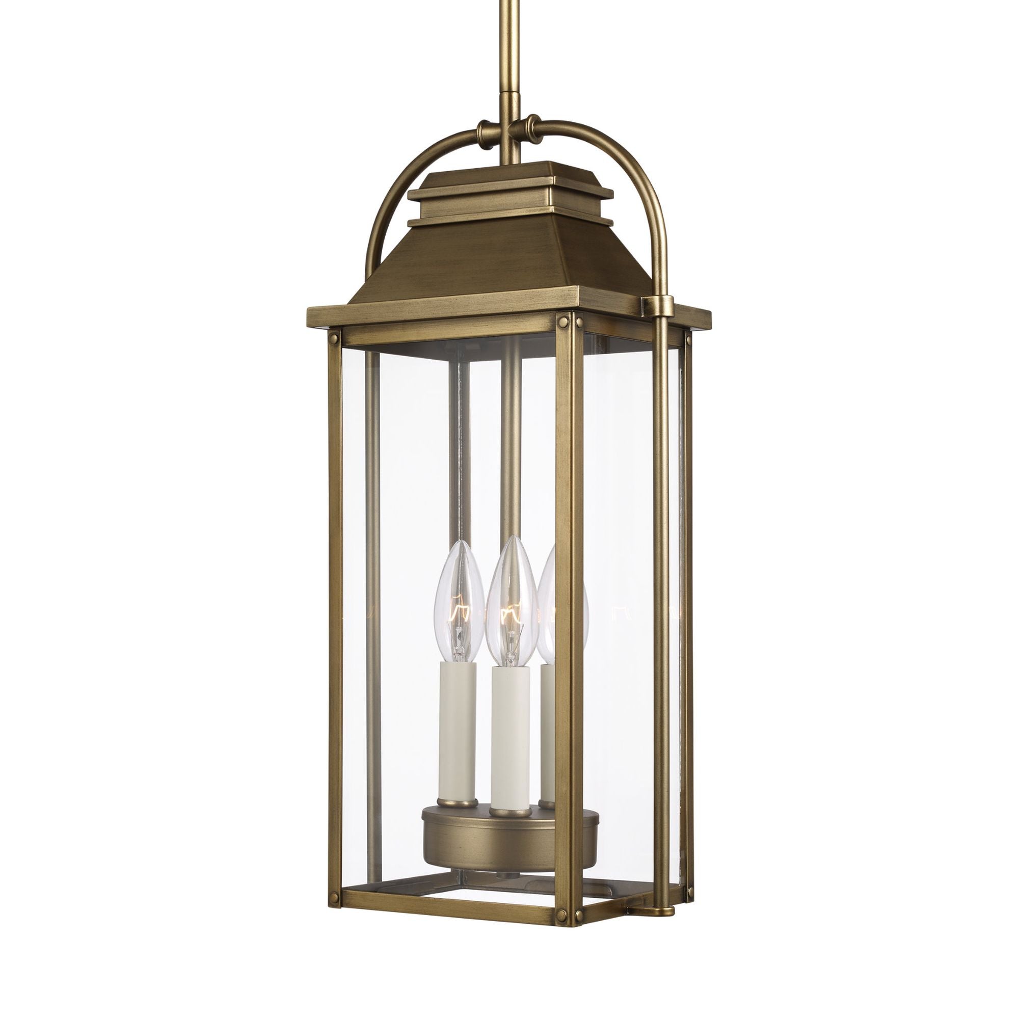 Sean Lavin Wellsworth Pendant in Painted Distressed Brass