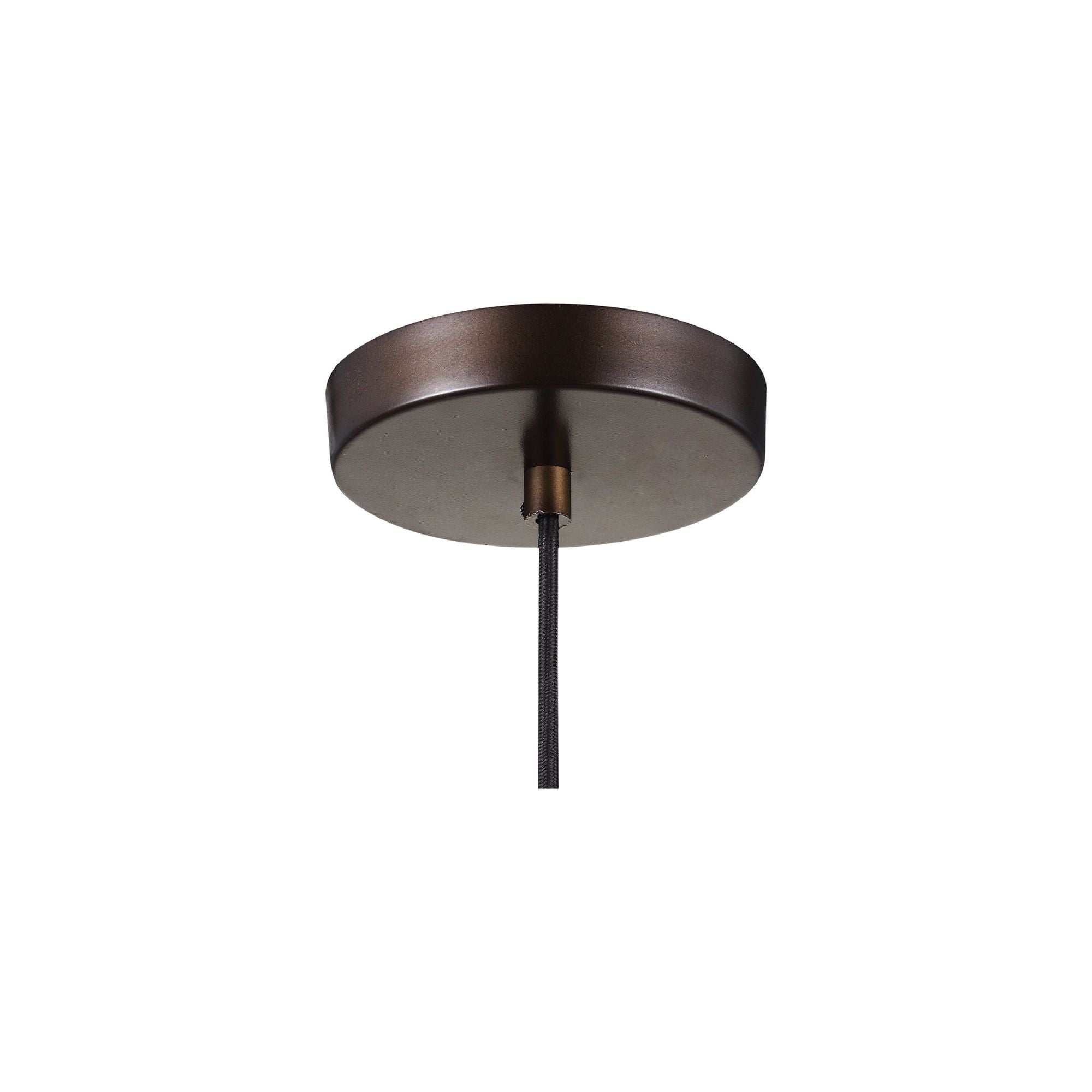 Sean Lavin Baskin Dome Pendant in Painted Aged Brass / Dark Weathered Zinc