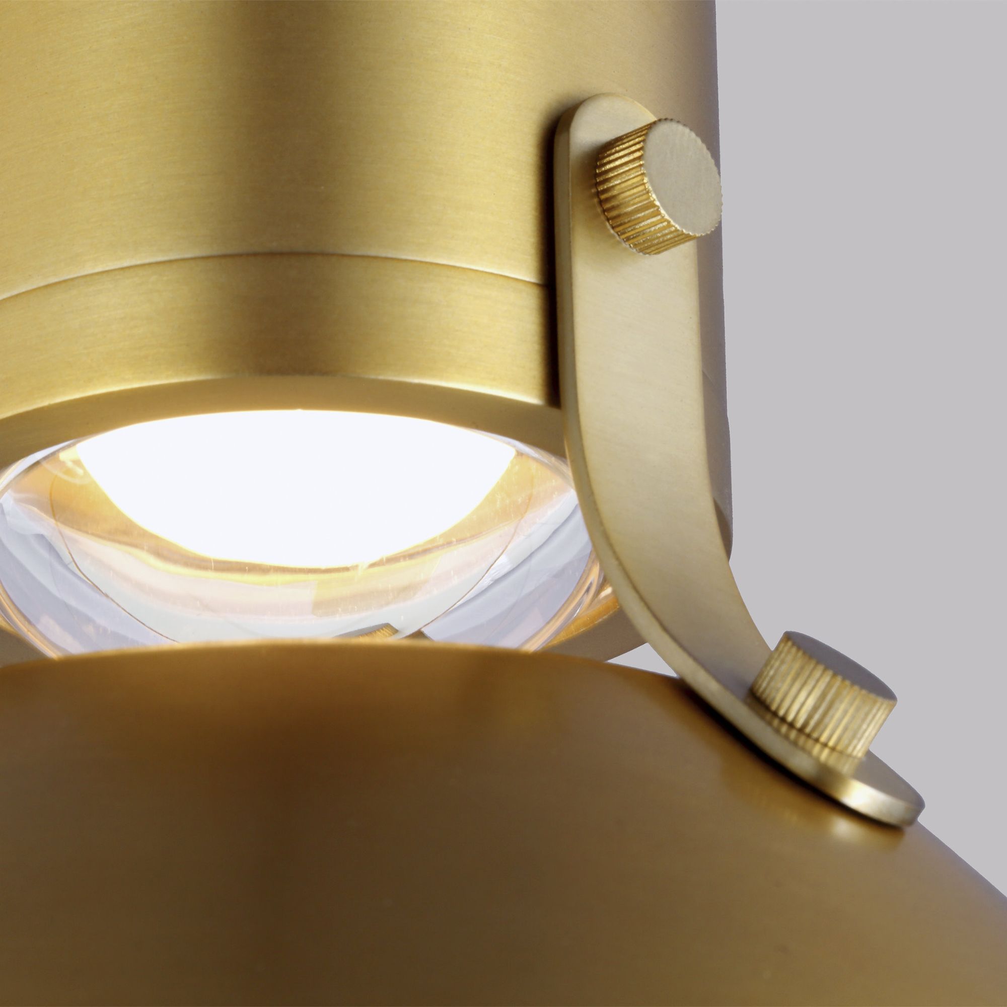 Sean Lavin Brynne Small LED Pendant in Burnished Brass