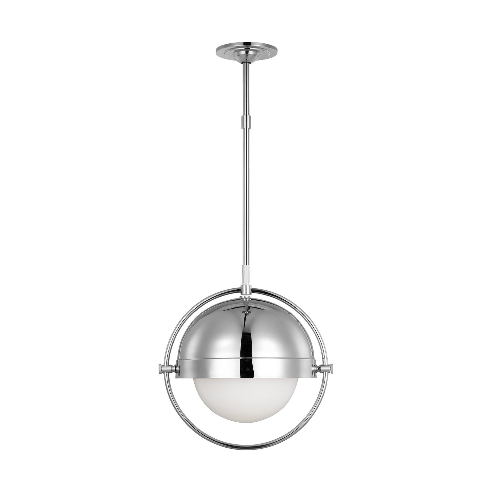 Thomas O'Brien Bacall Large Pendant in Polished Nickel