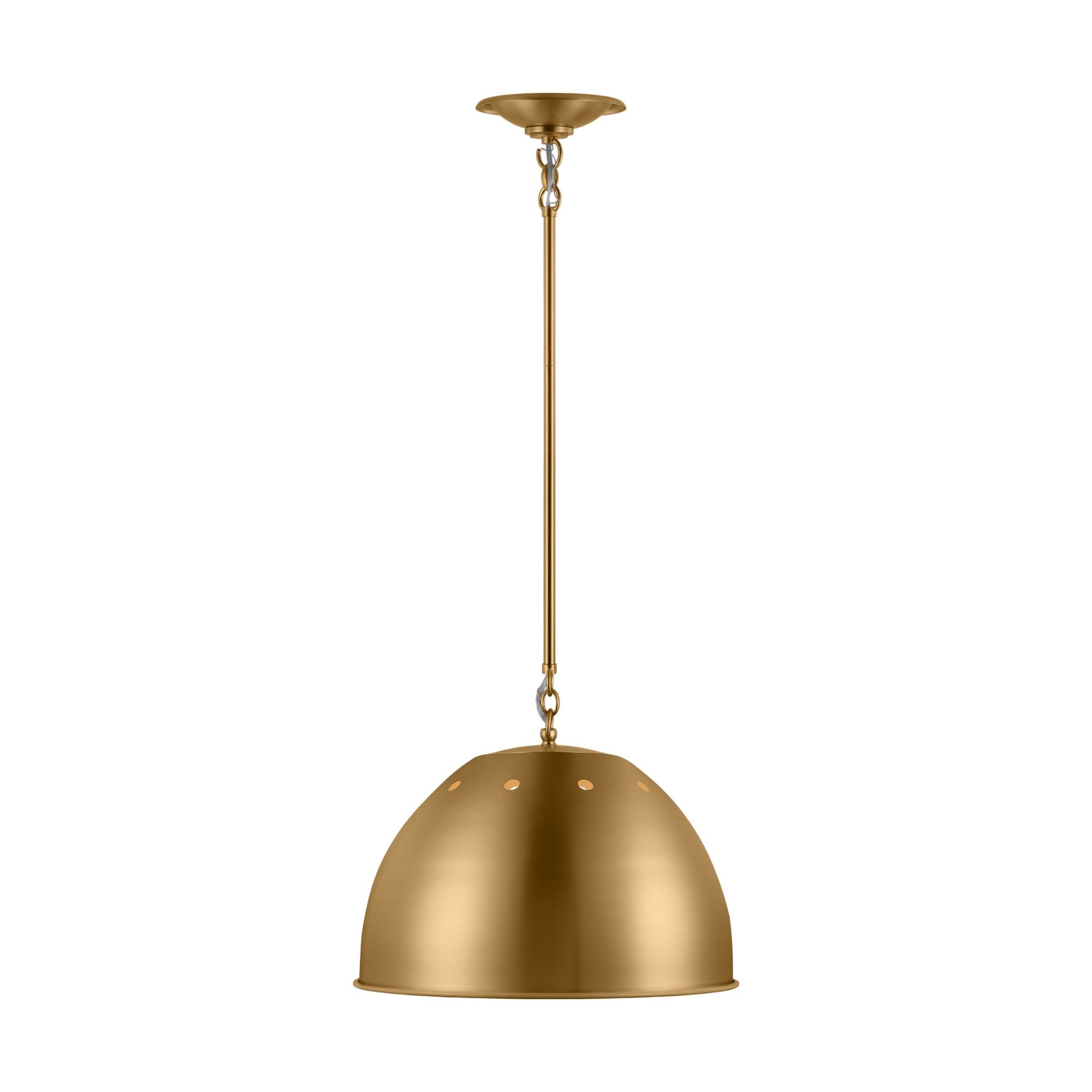 Thomas O'Brien Robbie Large Pendant in Burnished Brass