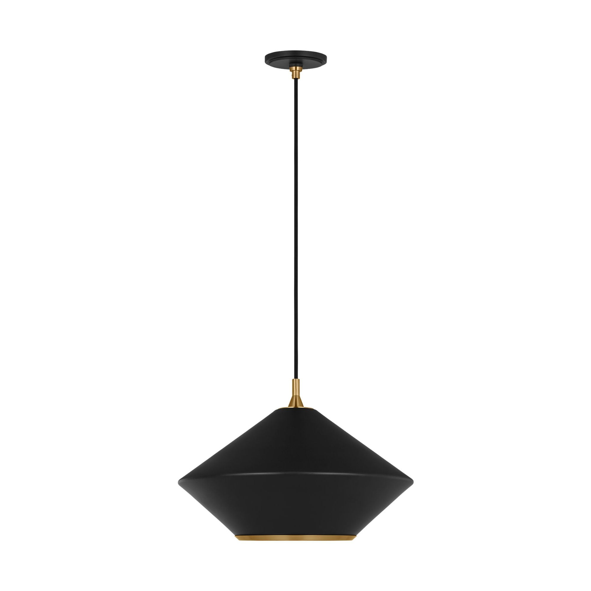 Thomas O'Brien Stanza Extra Large Pendant in Midnight Black