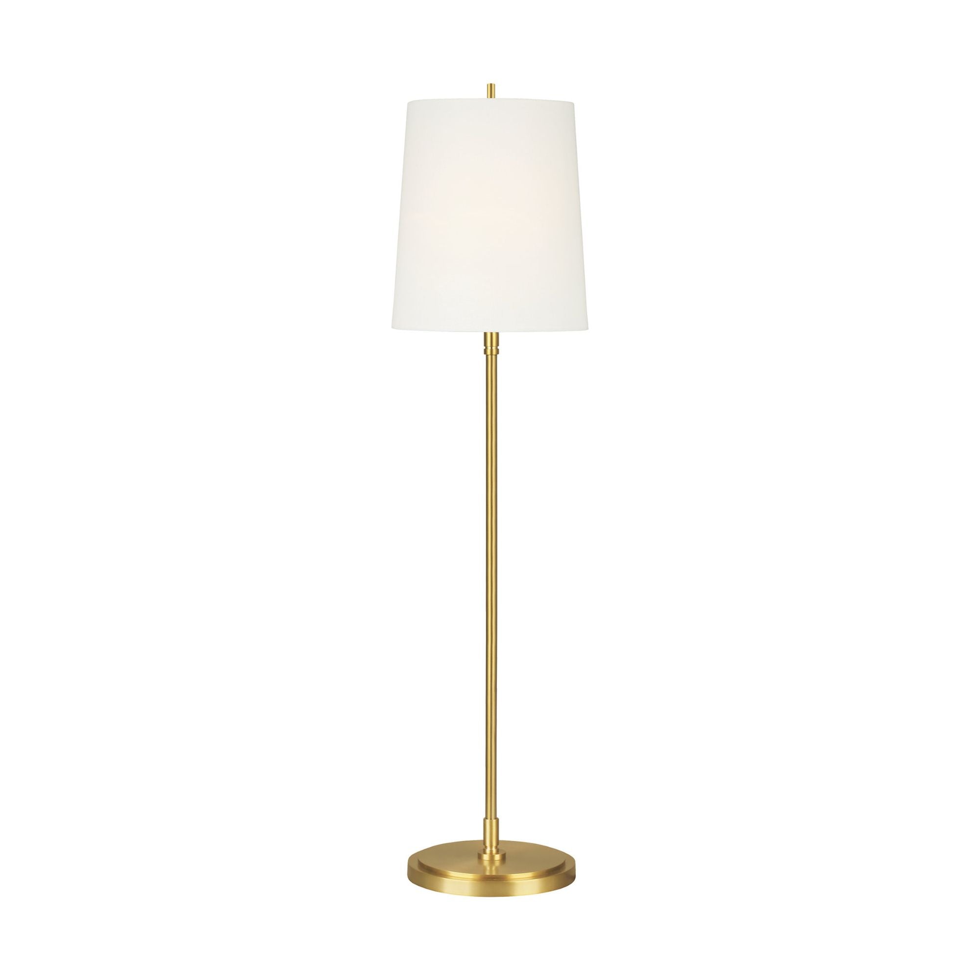 Thomas O'Brien Beckham Classic Floor Lamp in Burnished Brass
