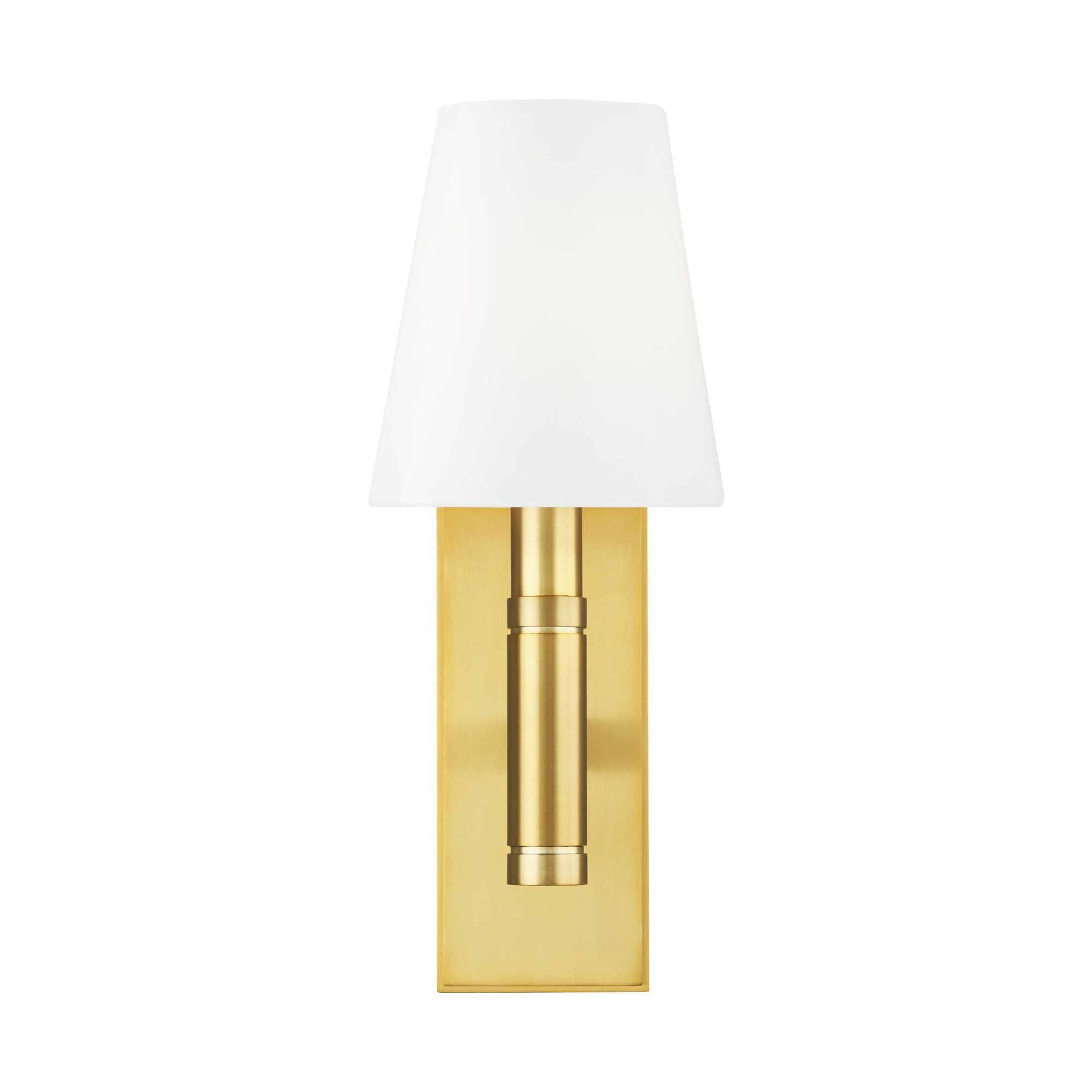 Thomas O'Brien Beckham Classic Rectangular Sconce in Burnished Brass
