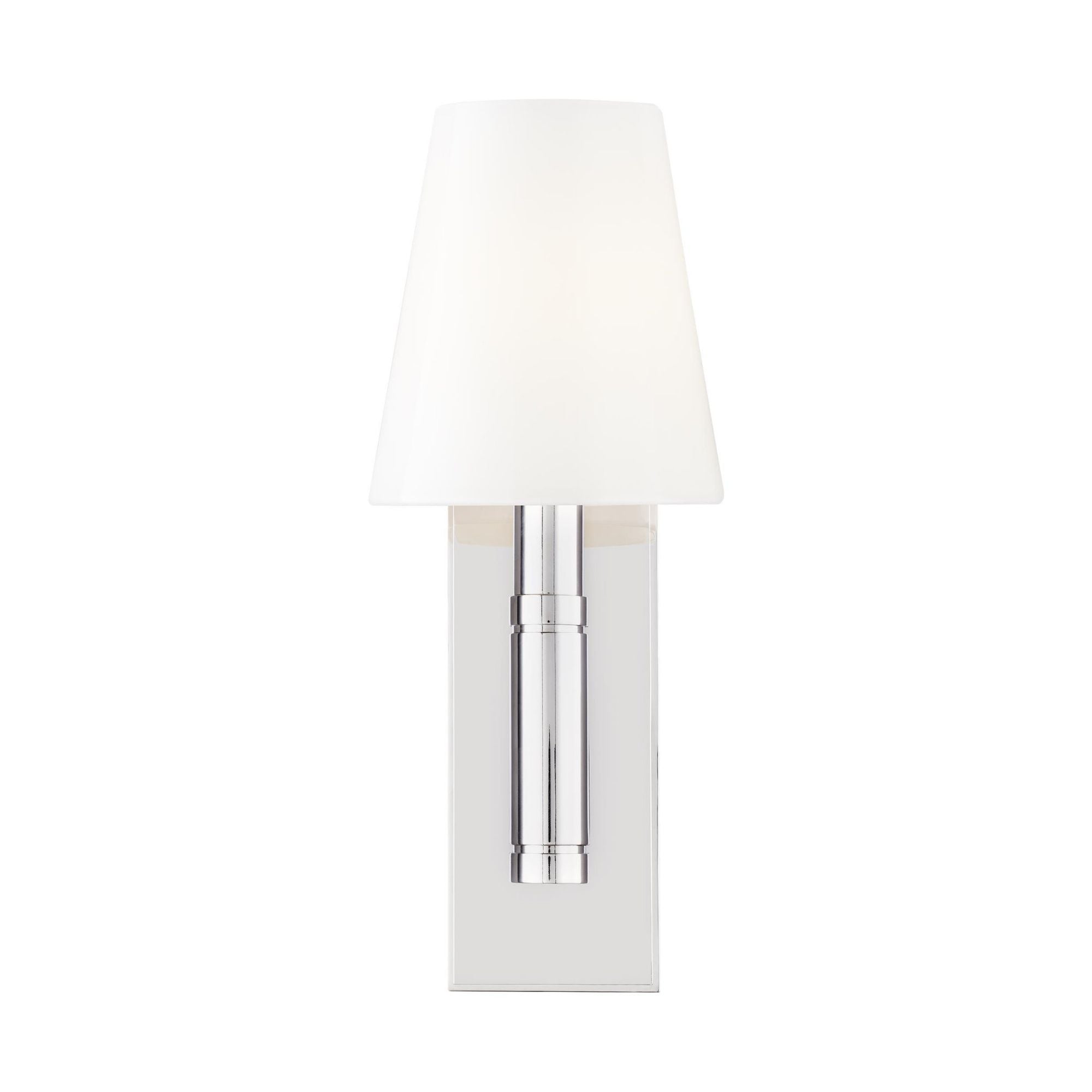 Thomas O'Brien Beckham Classic Rectangular Sconce in Polished Nickel