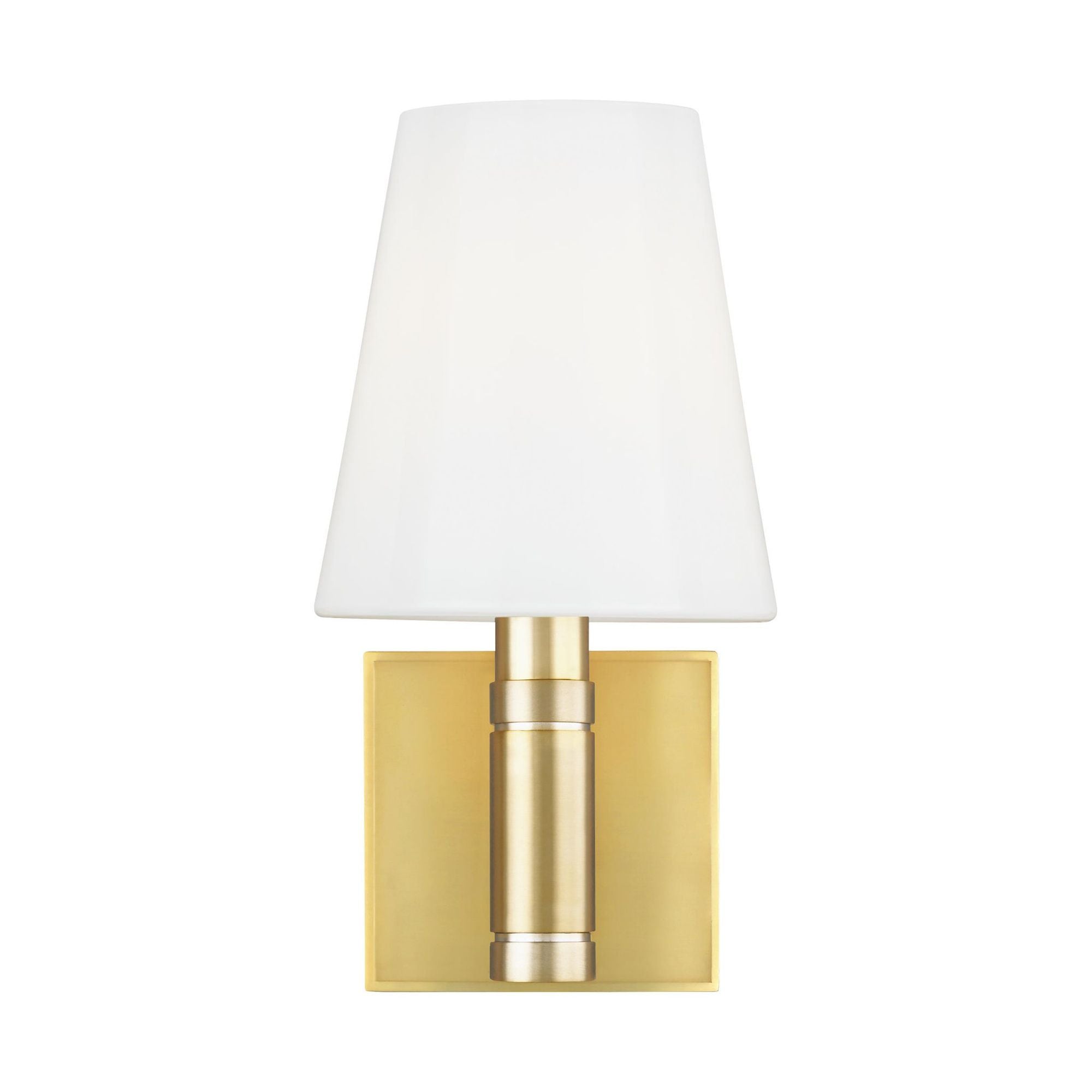Thomas O'Brien Beckham Classic Square Sconce in Burnished Brass