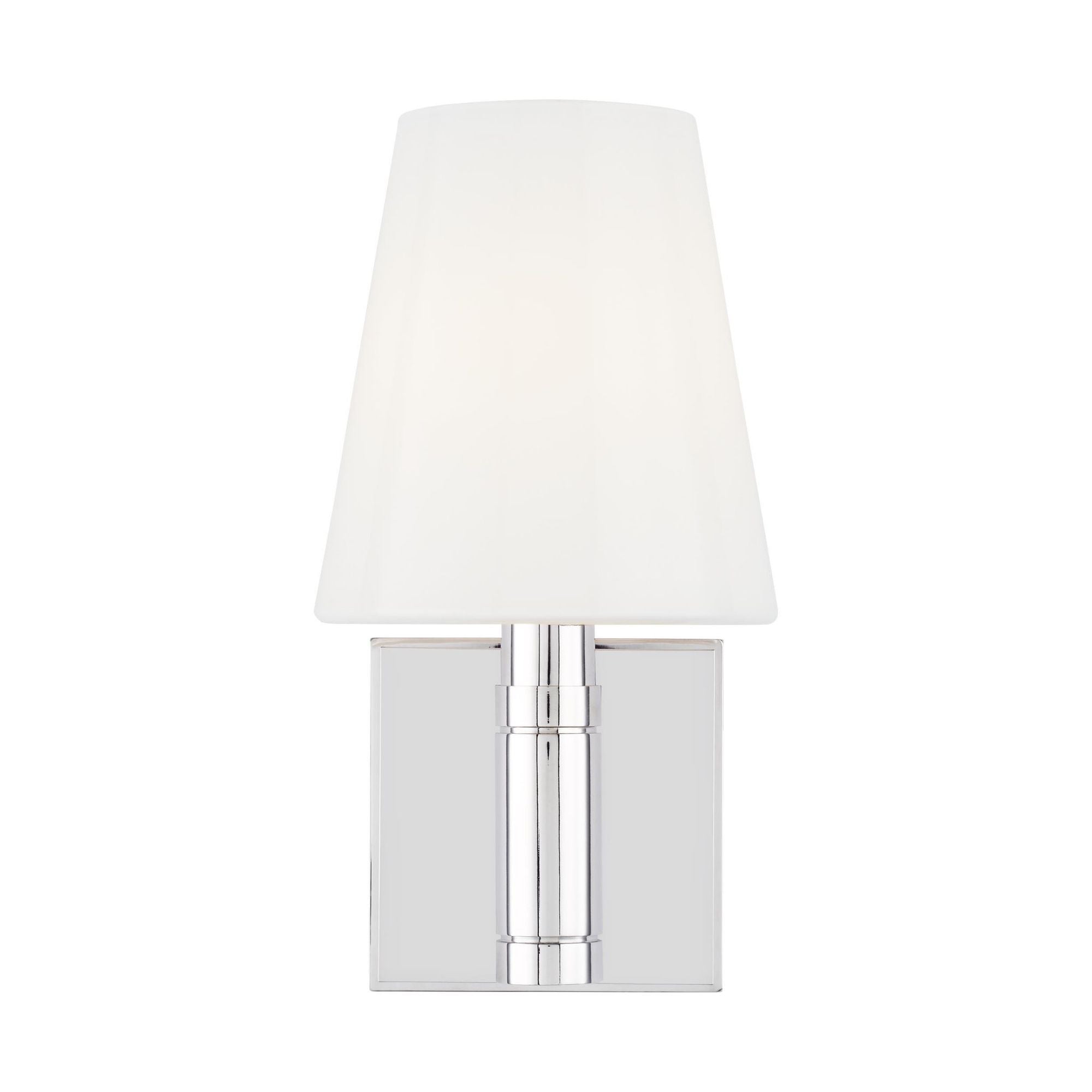 Thomas O'Brien Beckham Classic Square Sconce in Polished Nickel