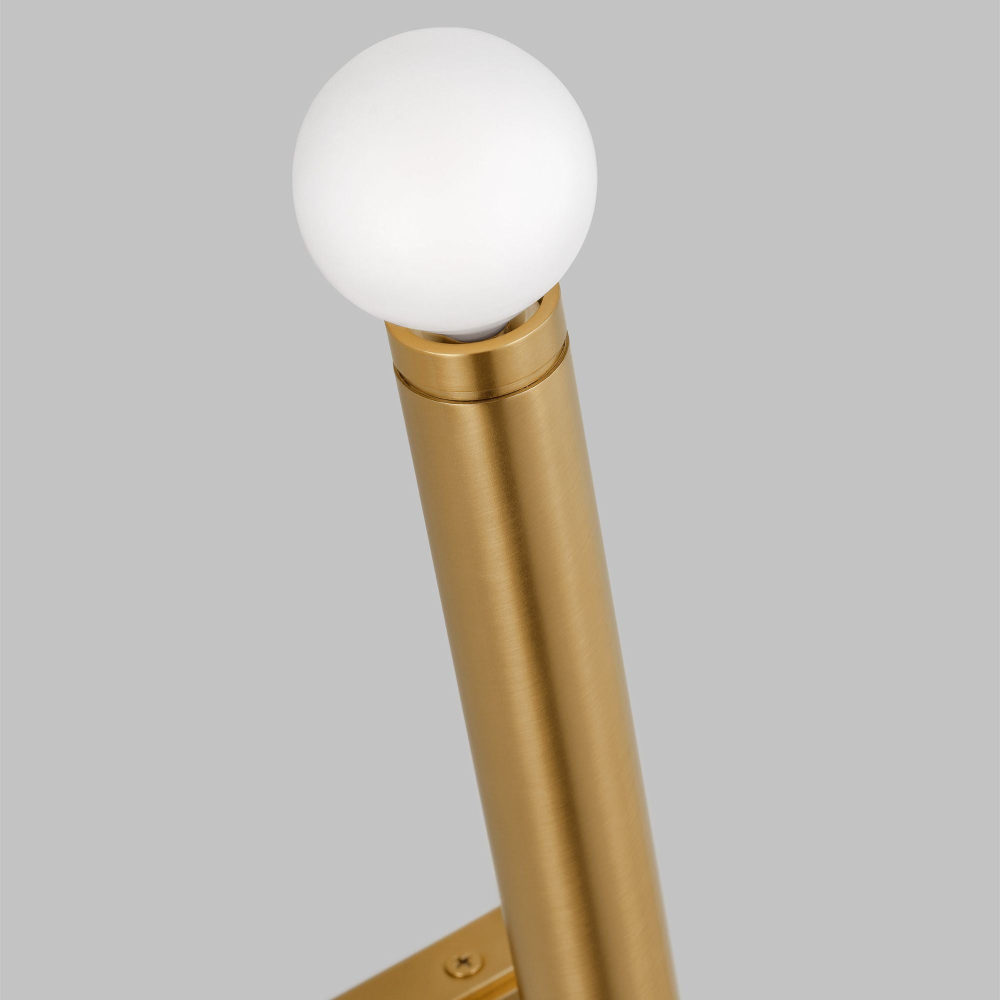 Thomas O'Brien Beckham Modern Large Single Sconce in Burnished Brass