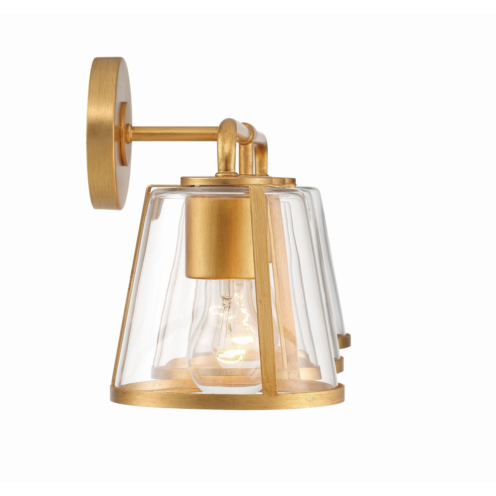 Fulton 3 Light Antique Gold Bathroom Vanity