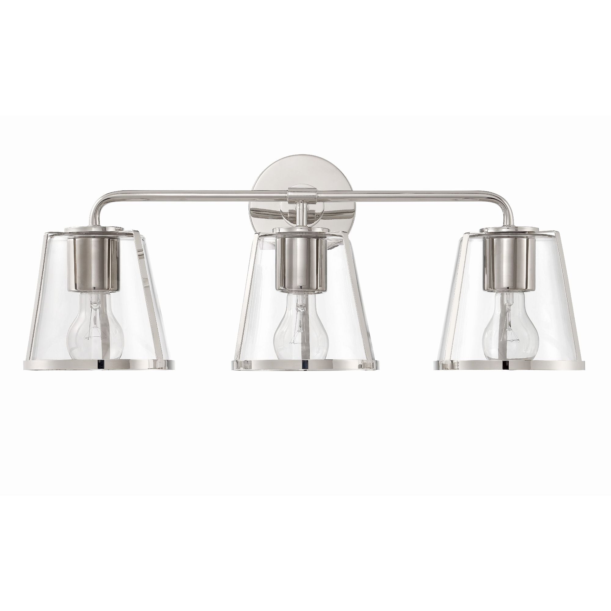 Fulton 3 Light Polished Nickel Bathroom Vanity