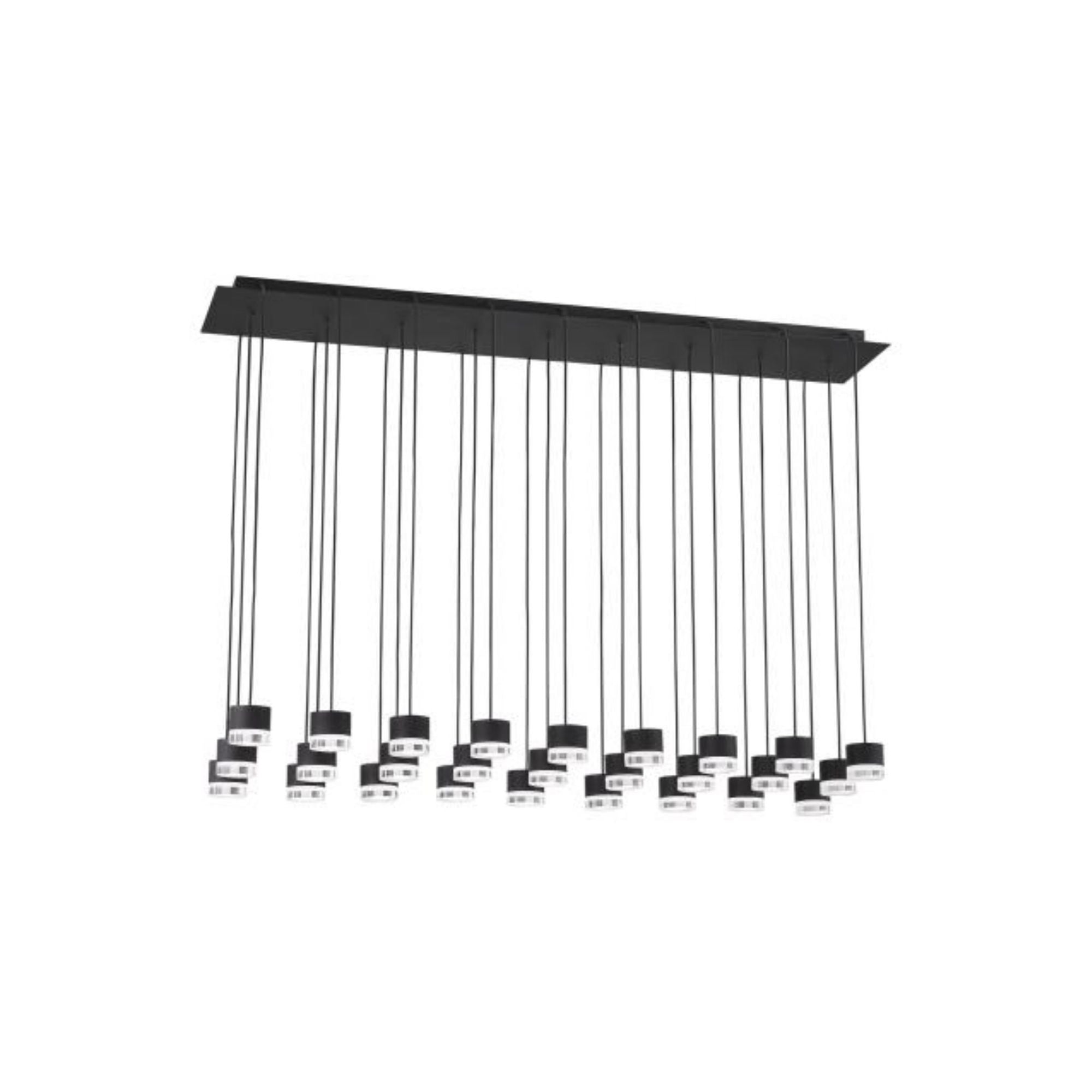 Gable 27 Light Chandelier ESSENCE 27-Light LED 3000K Nightshade Black by Sean Lavin