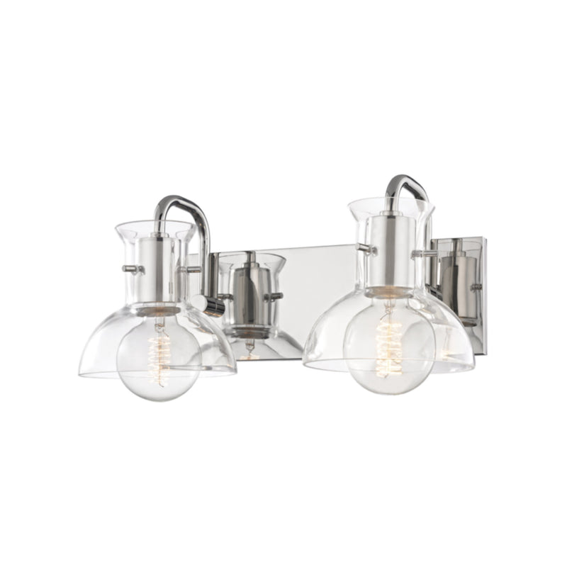 Riley 2 Light Bath and Vanity in Polished Nickel