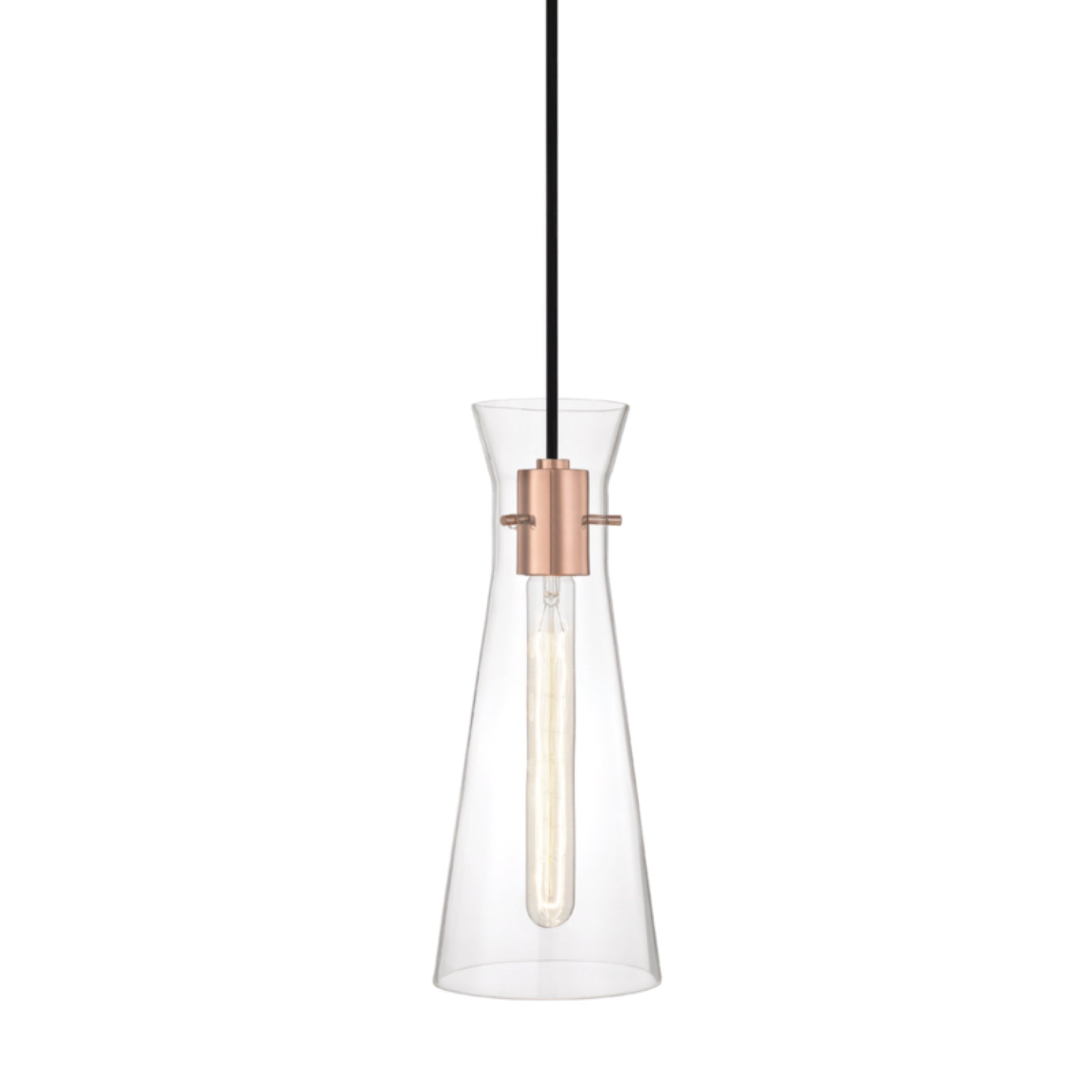 Anya 1-Light Pendant in Polished Copper