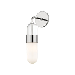 Emilia 1 Light Wall Sconce in Polished Nickel