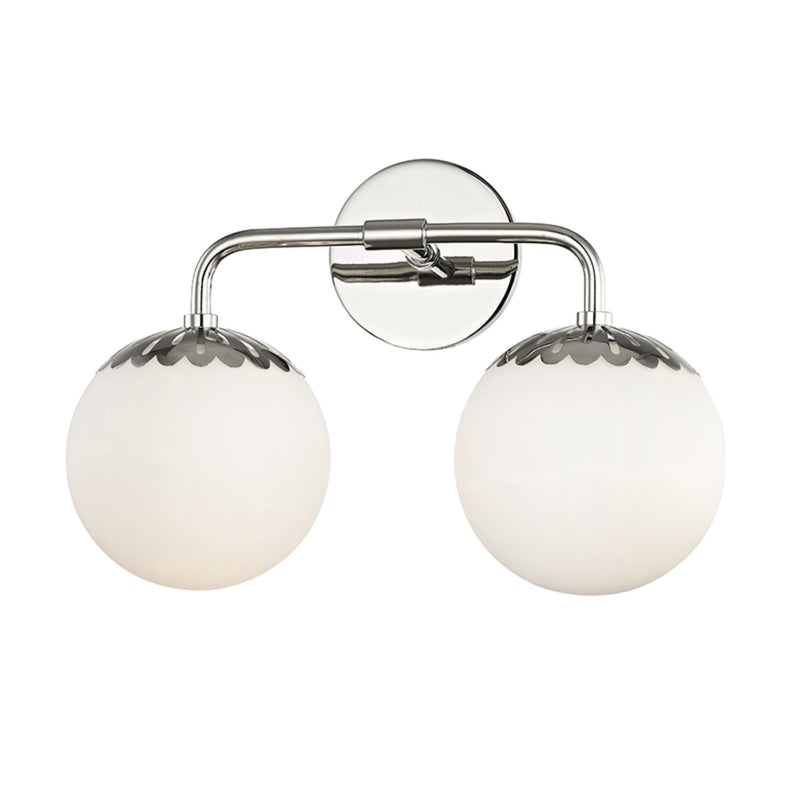 Paige 2 Light Bath and Vanity in Polished Nickel