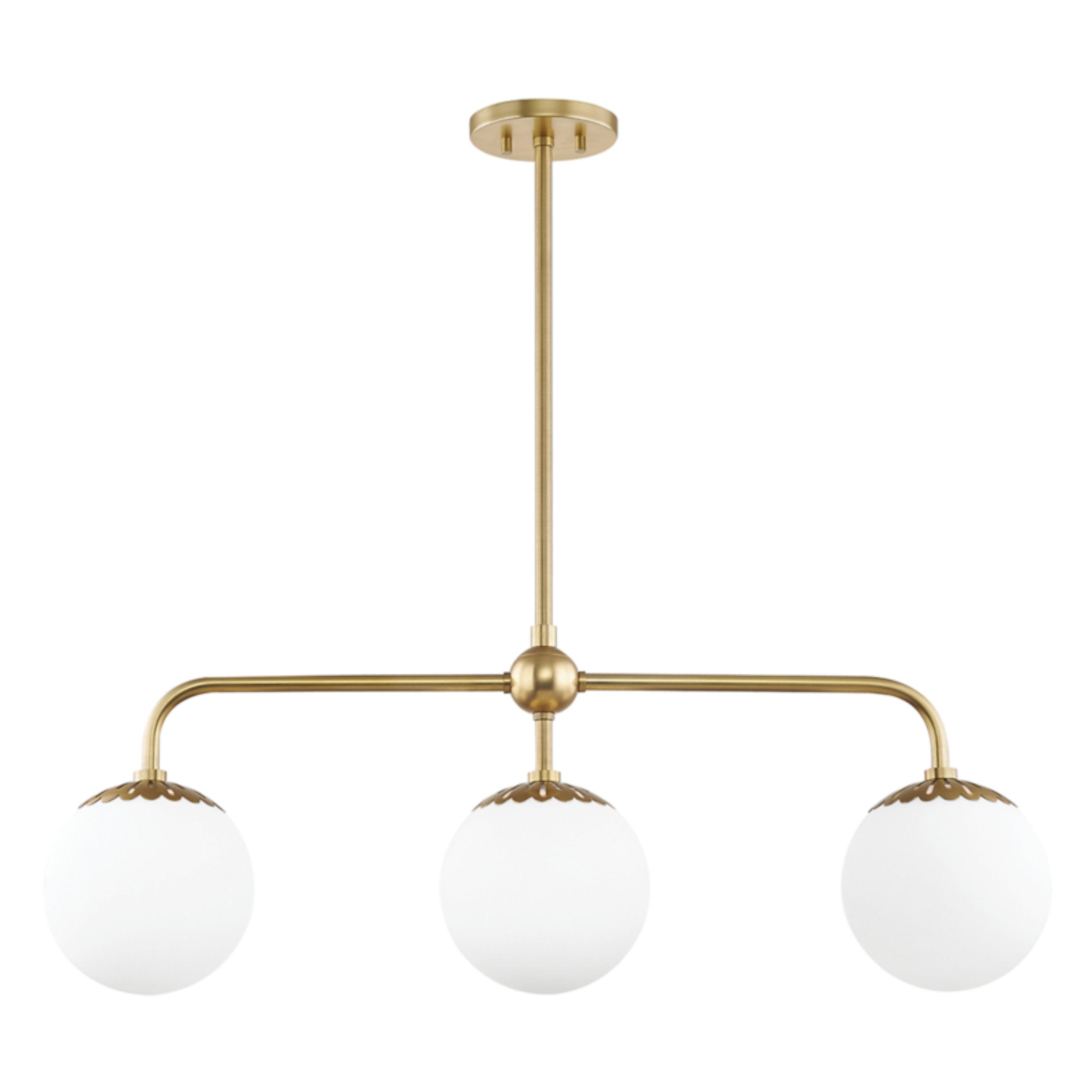 Paige 3-Light Linear in Aged Brass