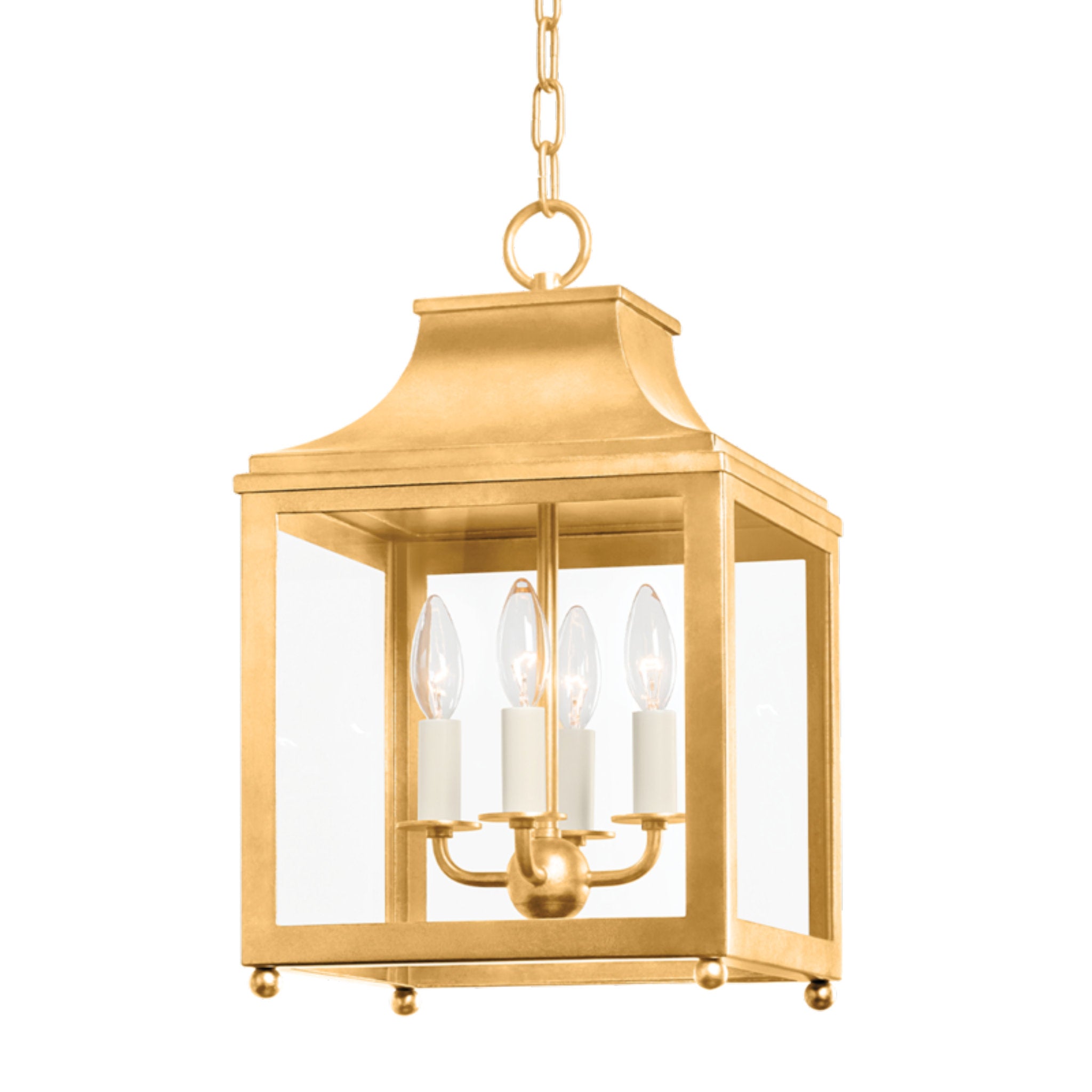 Leigh 4-Light Pendant in Vintage Gold Leaf 11.25W x 18.75H