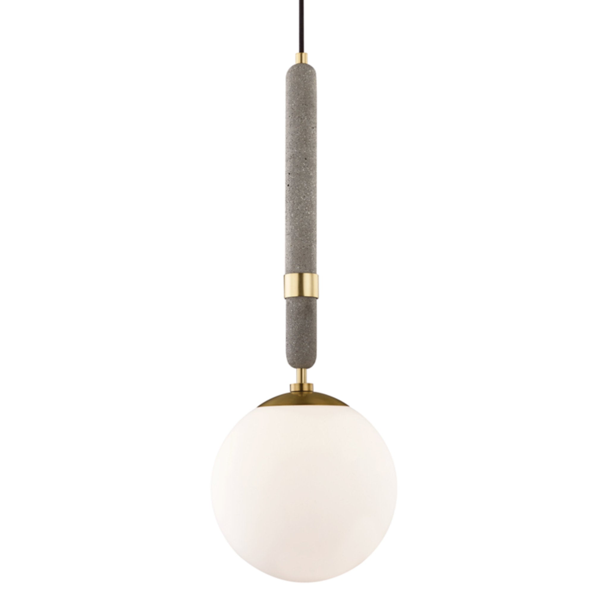 Brielle 1-Light Pendant in  Aged Brass 5.75L x 9.5W x 26.75H