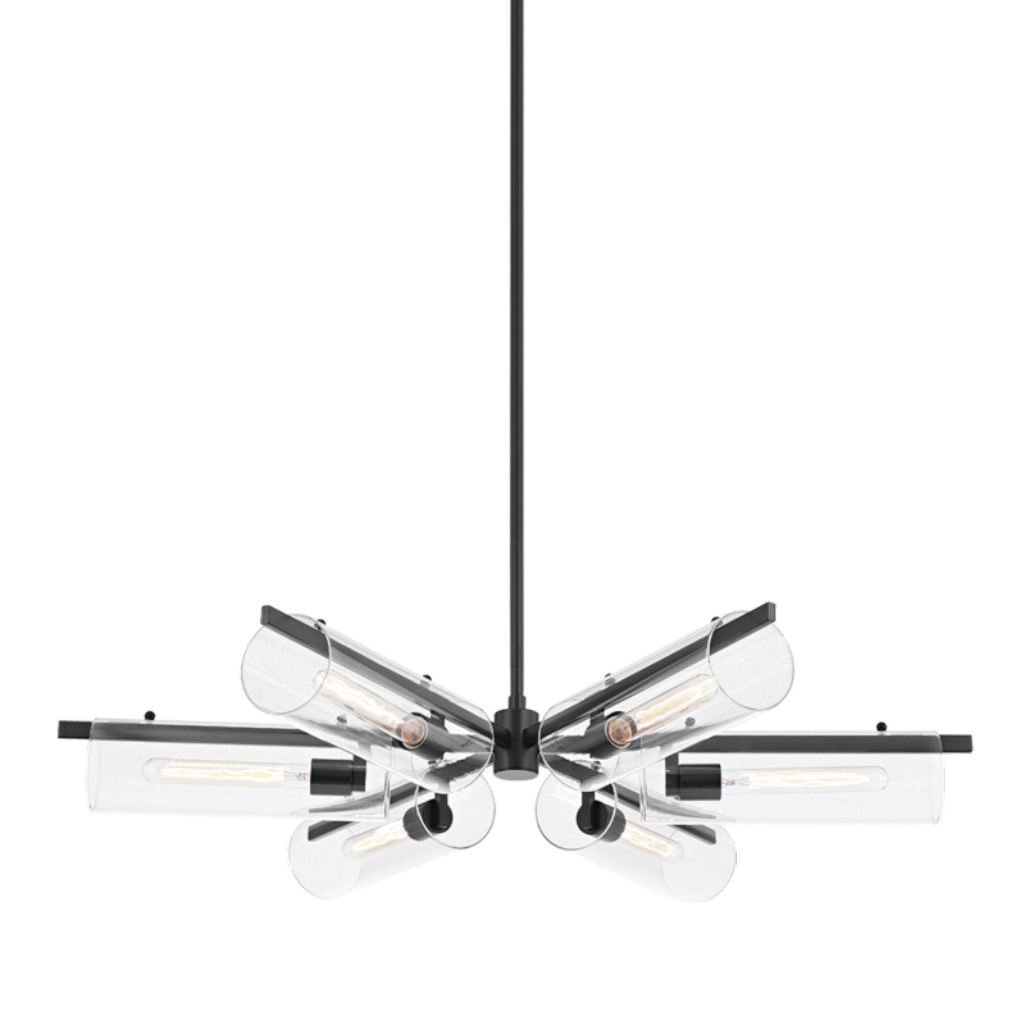 Ariel 6-Light Chandelier in Soft Black 40W x 9.5H