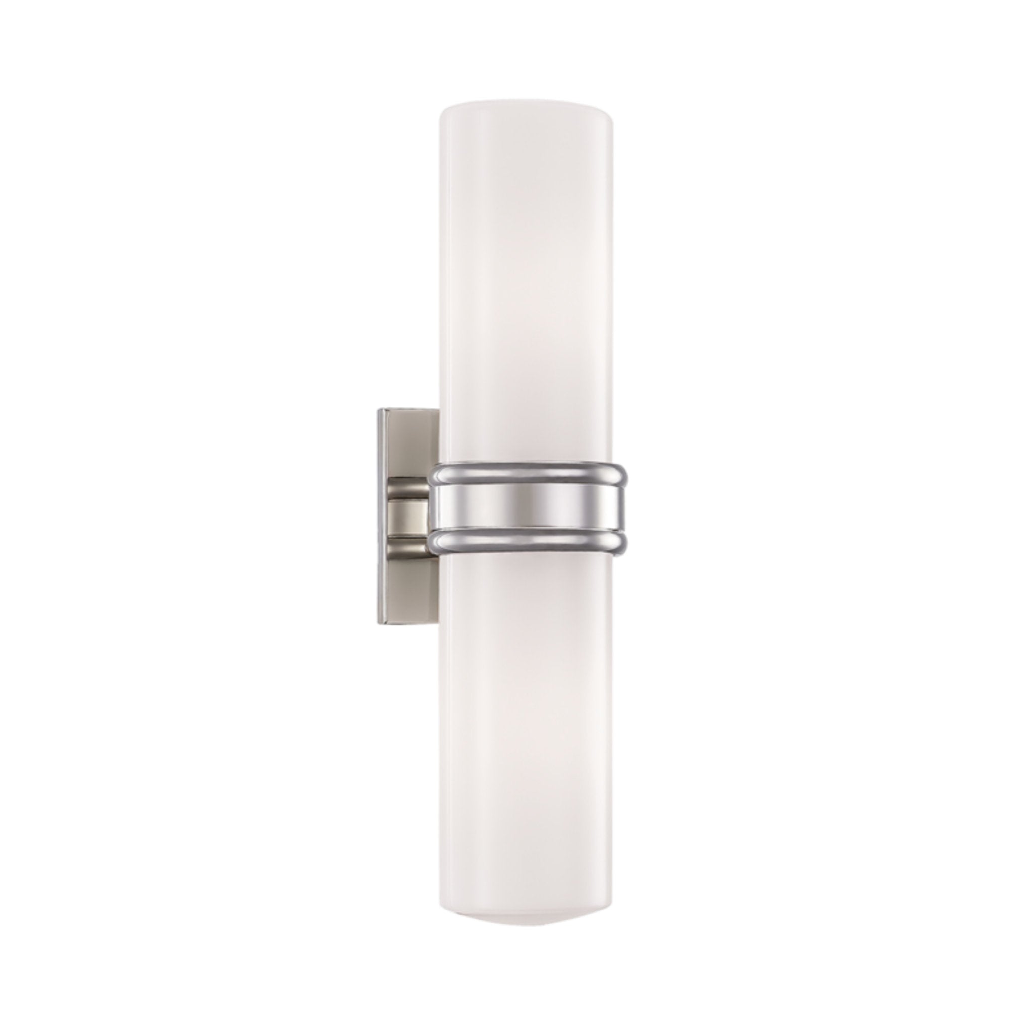 Natalie 2-Light Wall Sconce in Polished Nickel by Justin Crocker