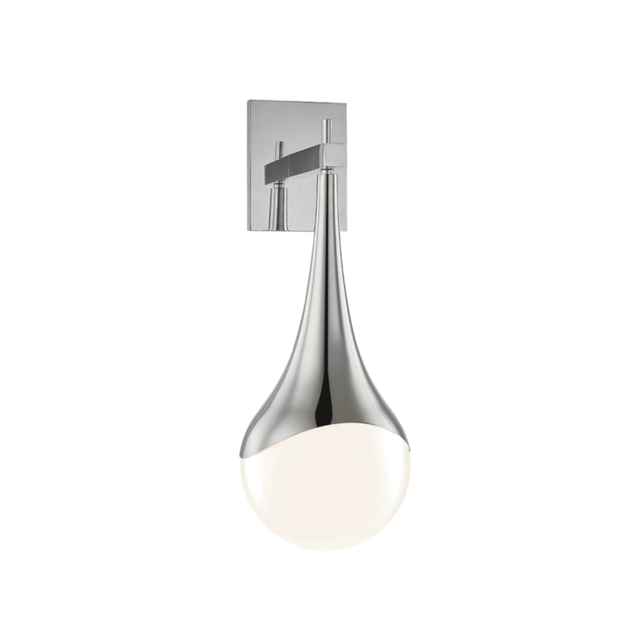 Ariana 1-Light Wall Sconce in Polished Nickel