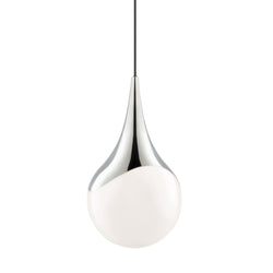 Ariana 1 Light Pendant in Polished Nickel