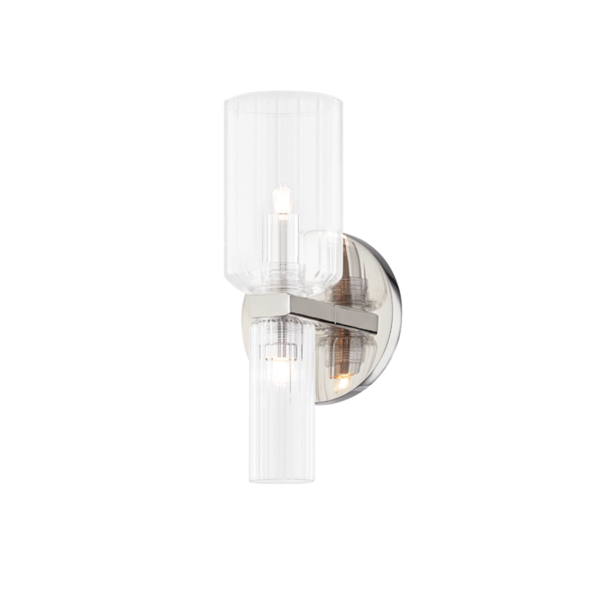 Tabitha 2-Light Wall Sconce in Polished Nickel