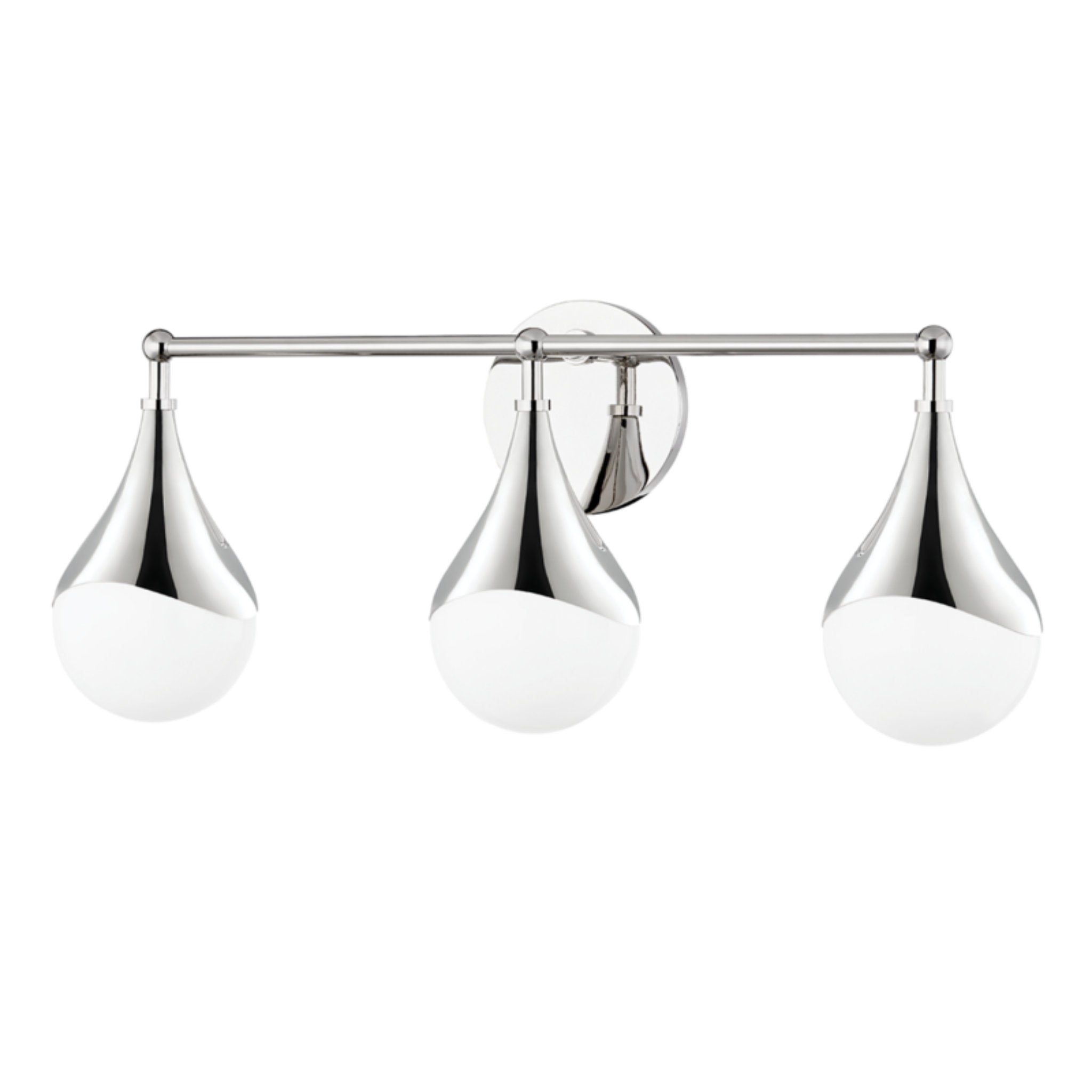 Ariana 3-Light Bath and Vanity in  Polished Nickel 10L x 22.5W x 9.5H