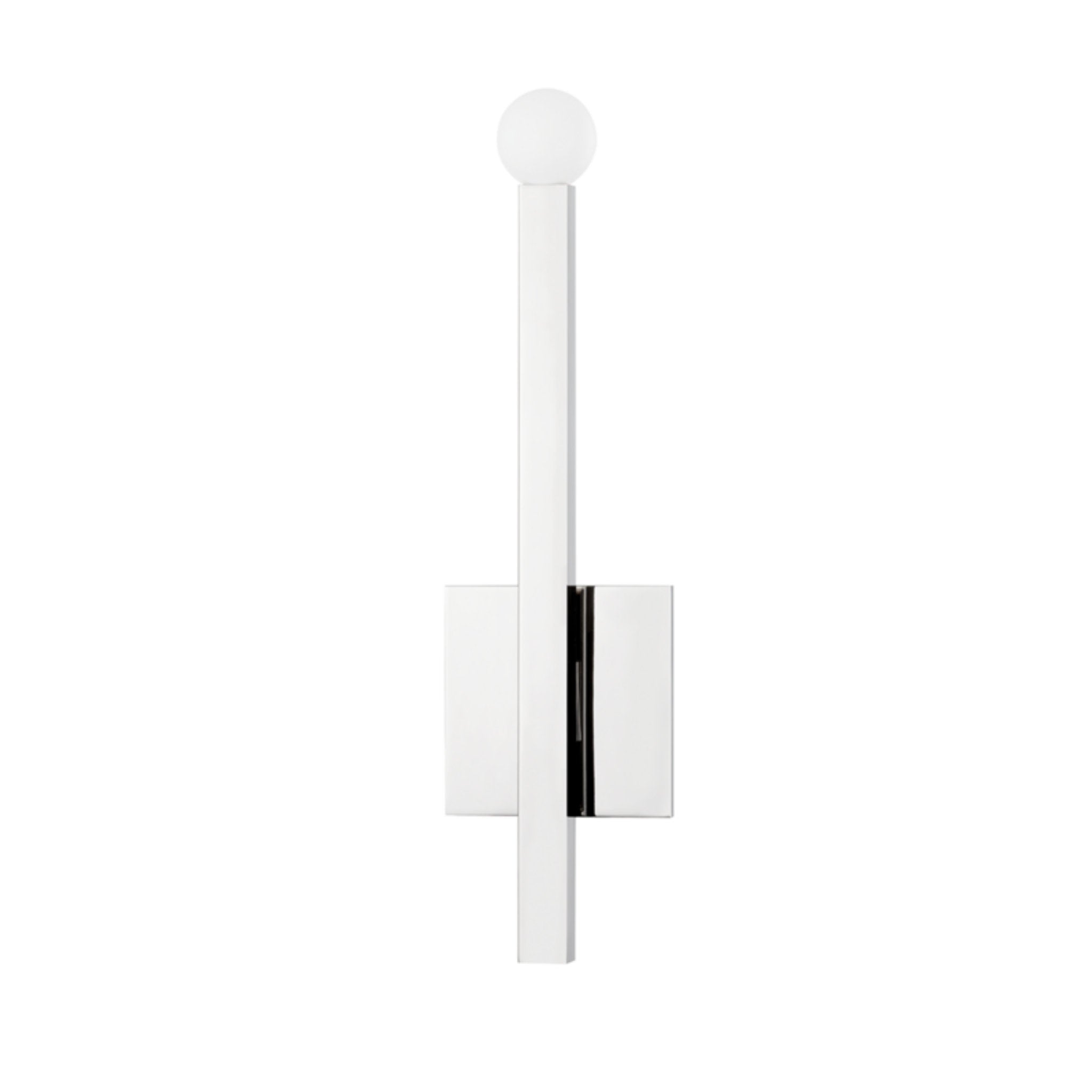 Dona 1-Light Wall Sconce in Polished Nickel